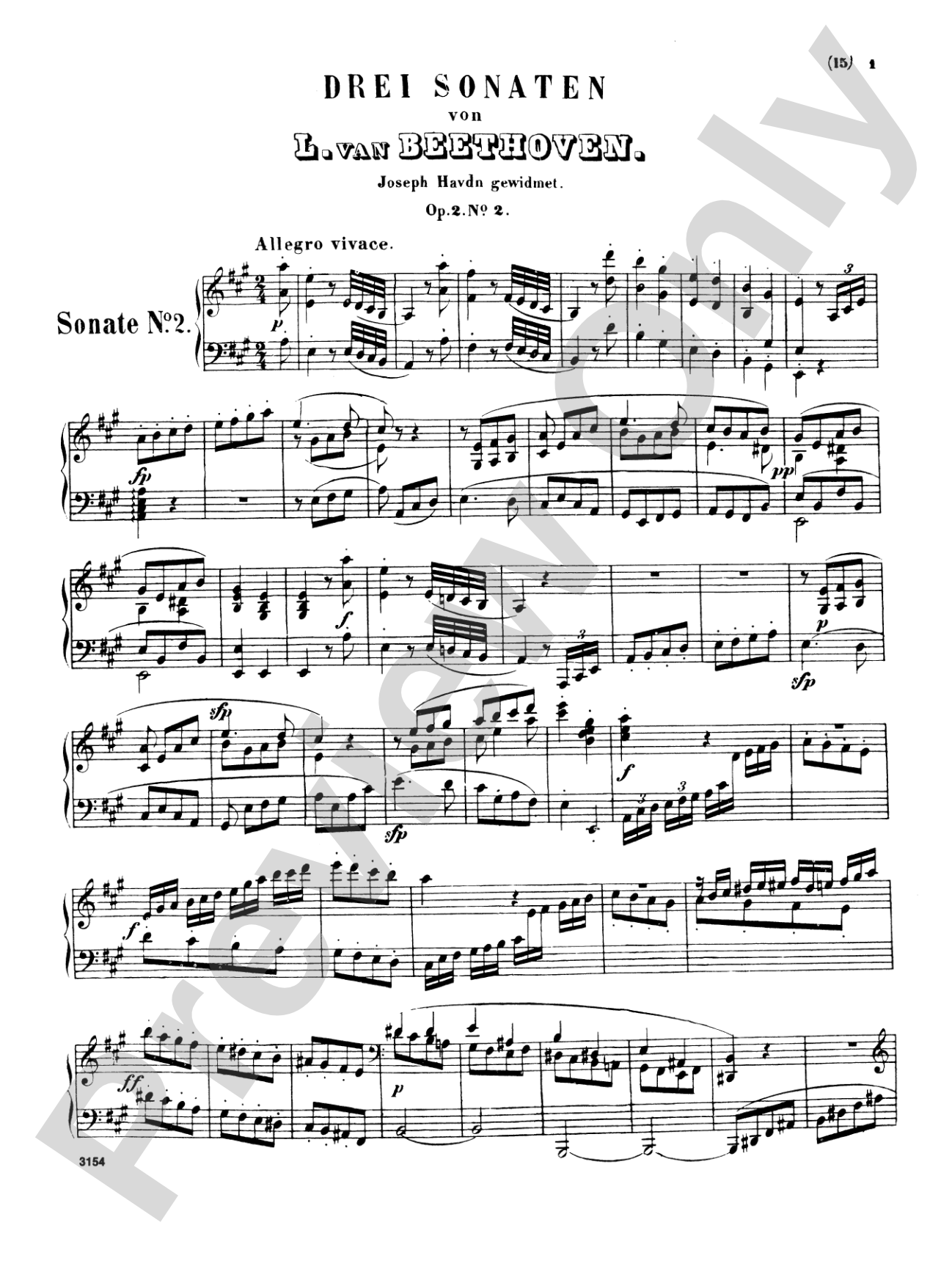 Beethoven: Sonatas (Urtext), Volume I (Nos. 1-15)