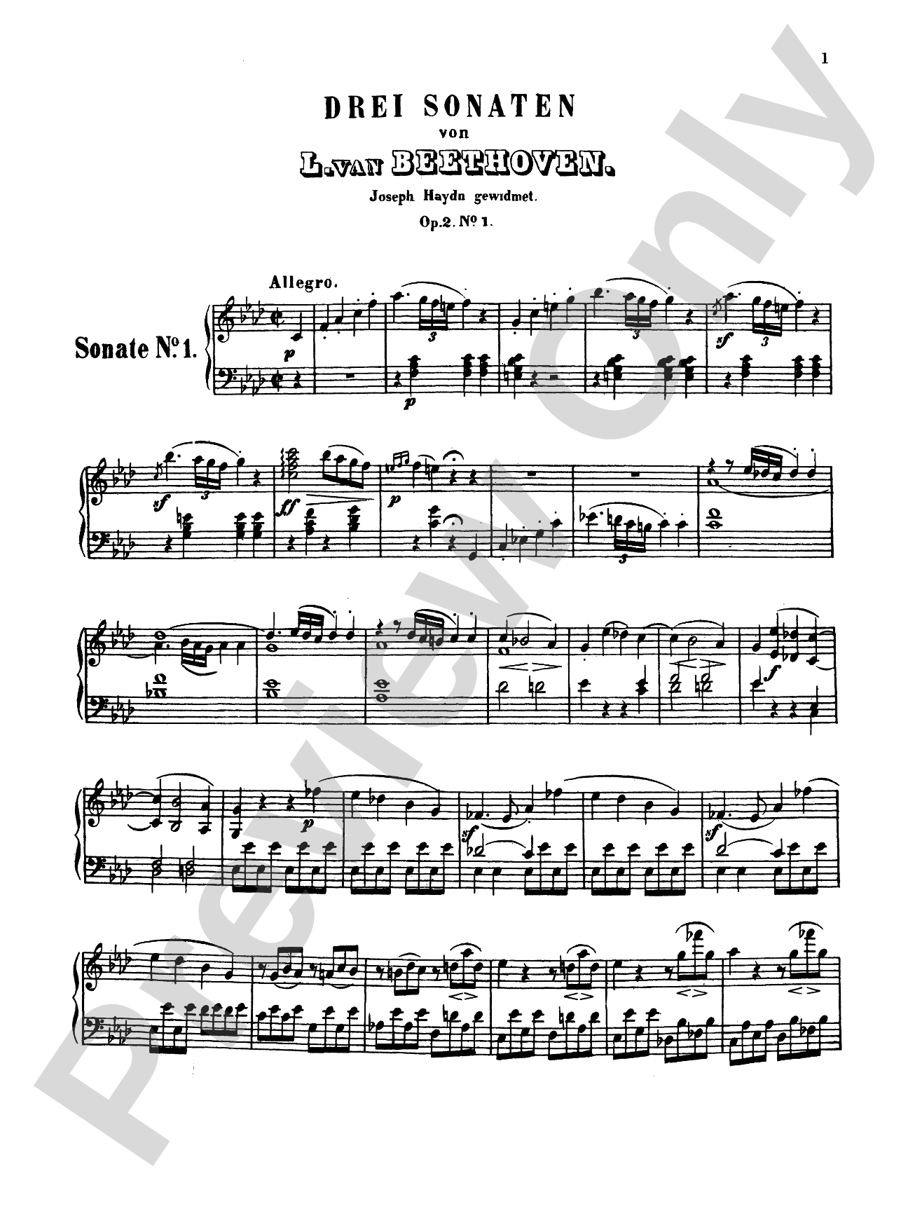 Beethoven: Sonatas (Urtext), Volume IA: Piano Book