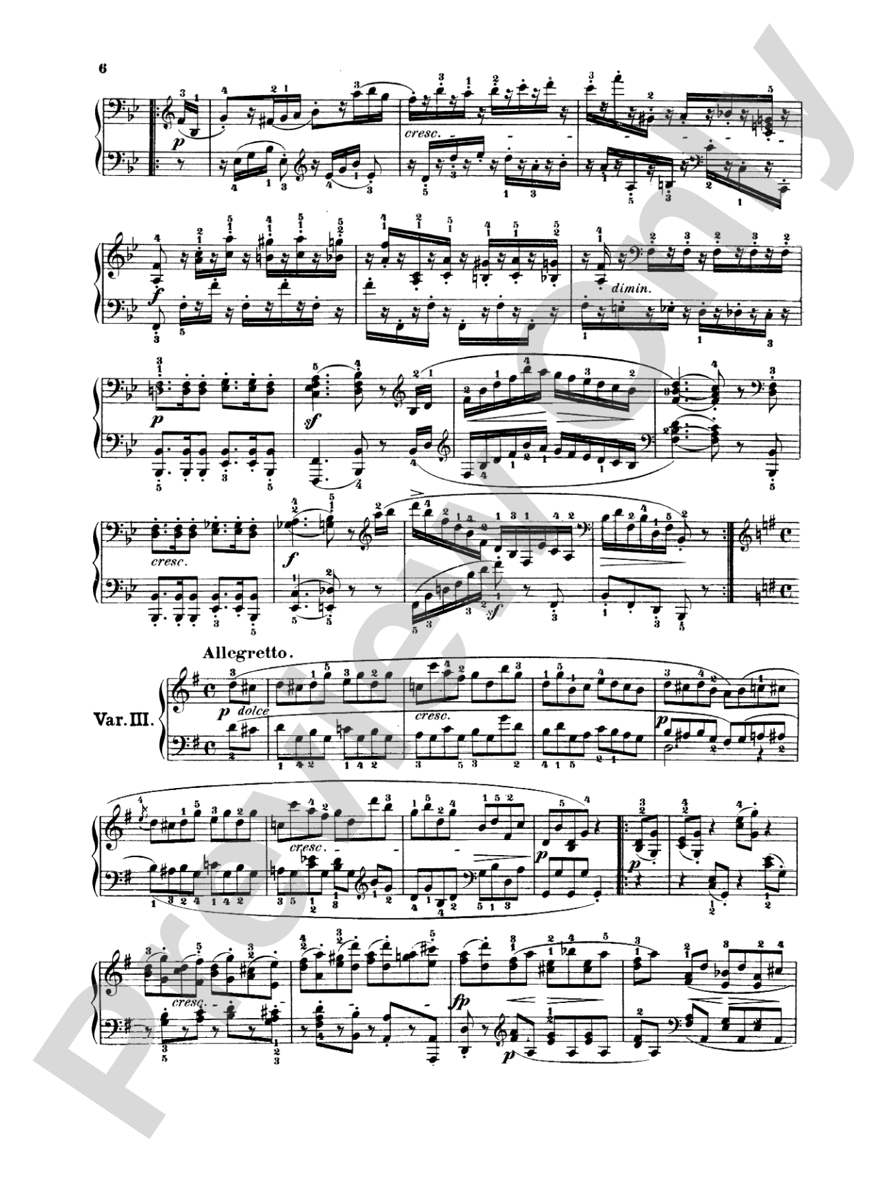 Beethoven: Variations (Volume I): Piano Book