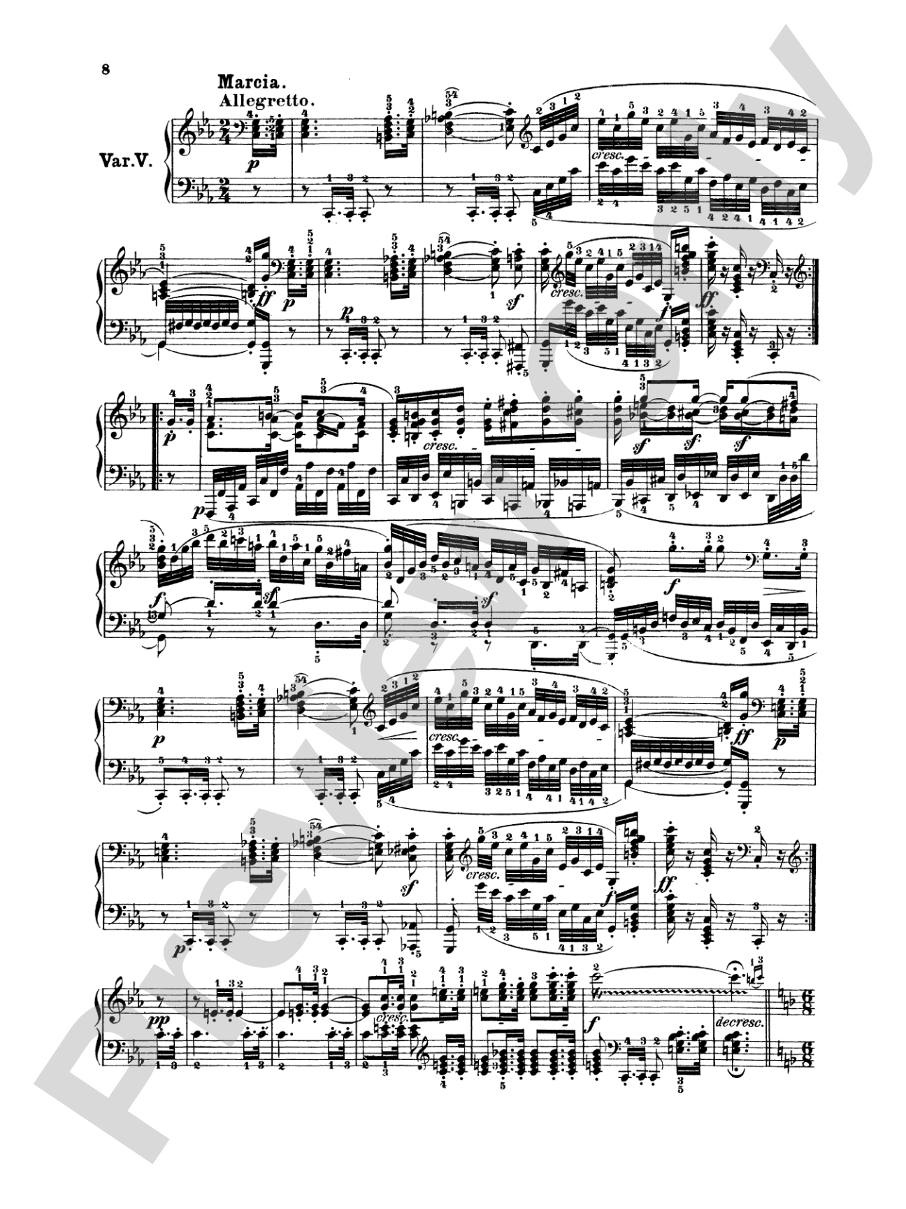 Beethoven: Variations (Volume I): Piano Book