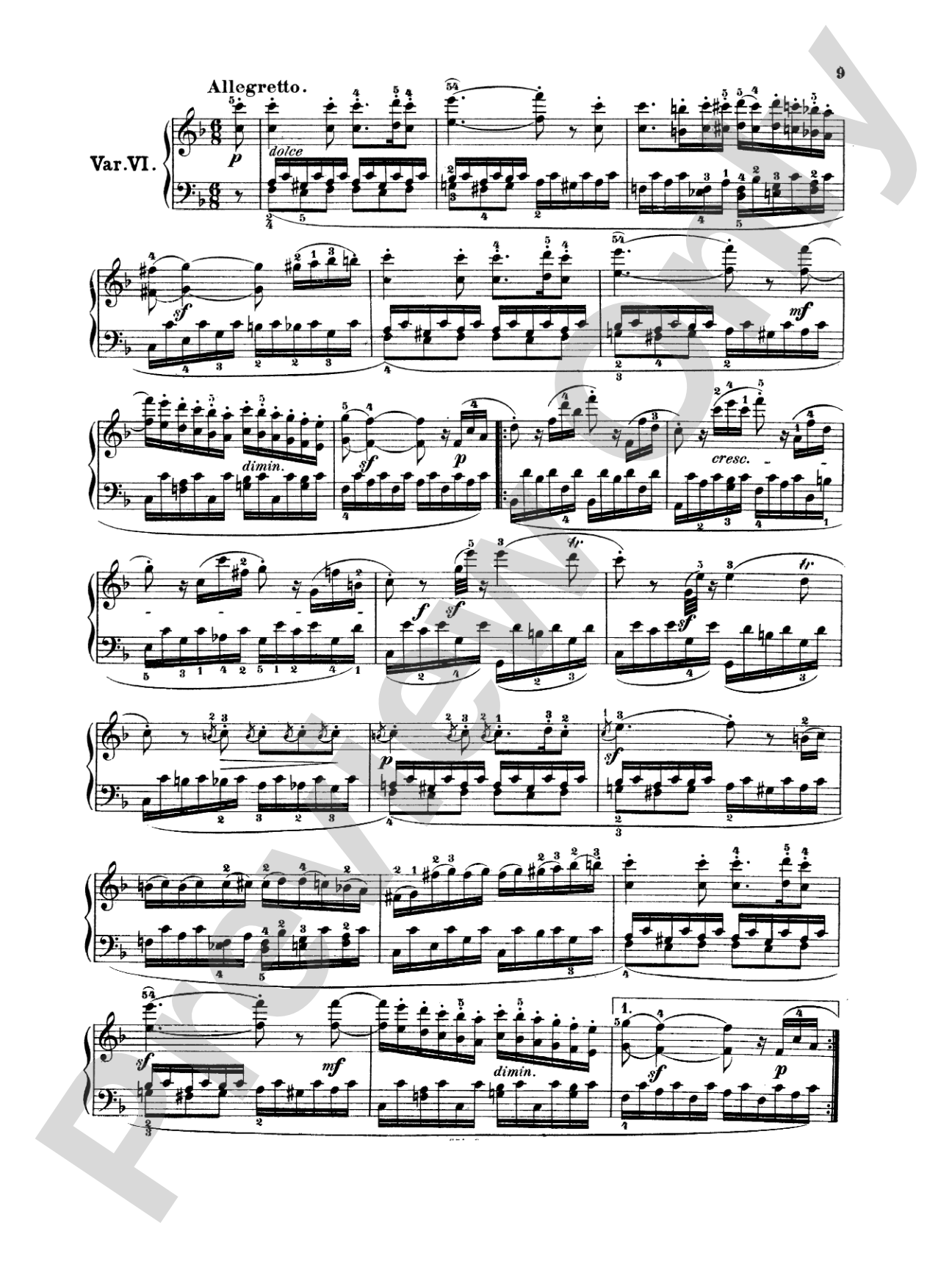 Beethoven: Variations (Volume I): Piano Book