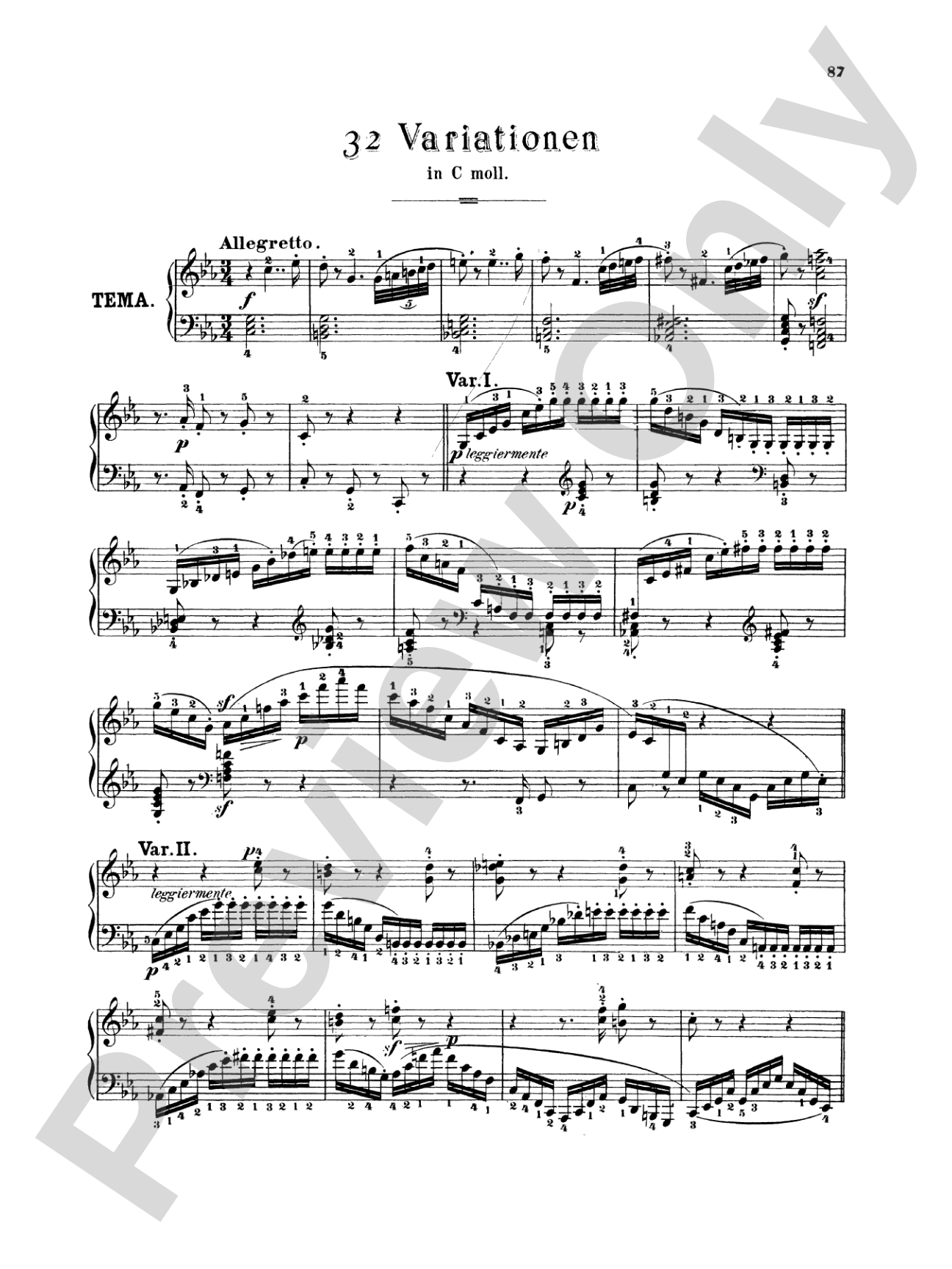 Beethoven: Variations (Volume I)