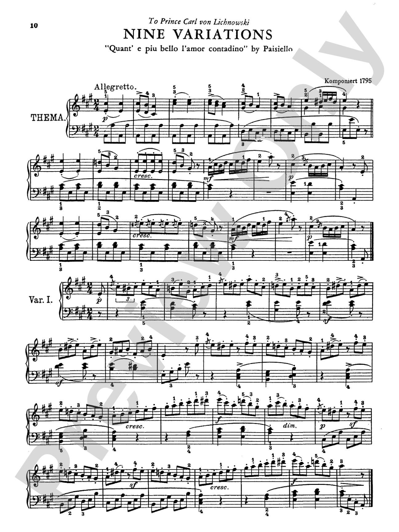Beethoven: Variations (Volume II)