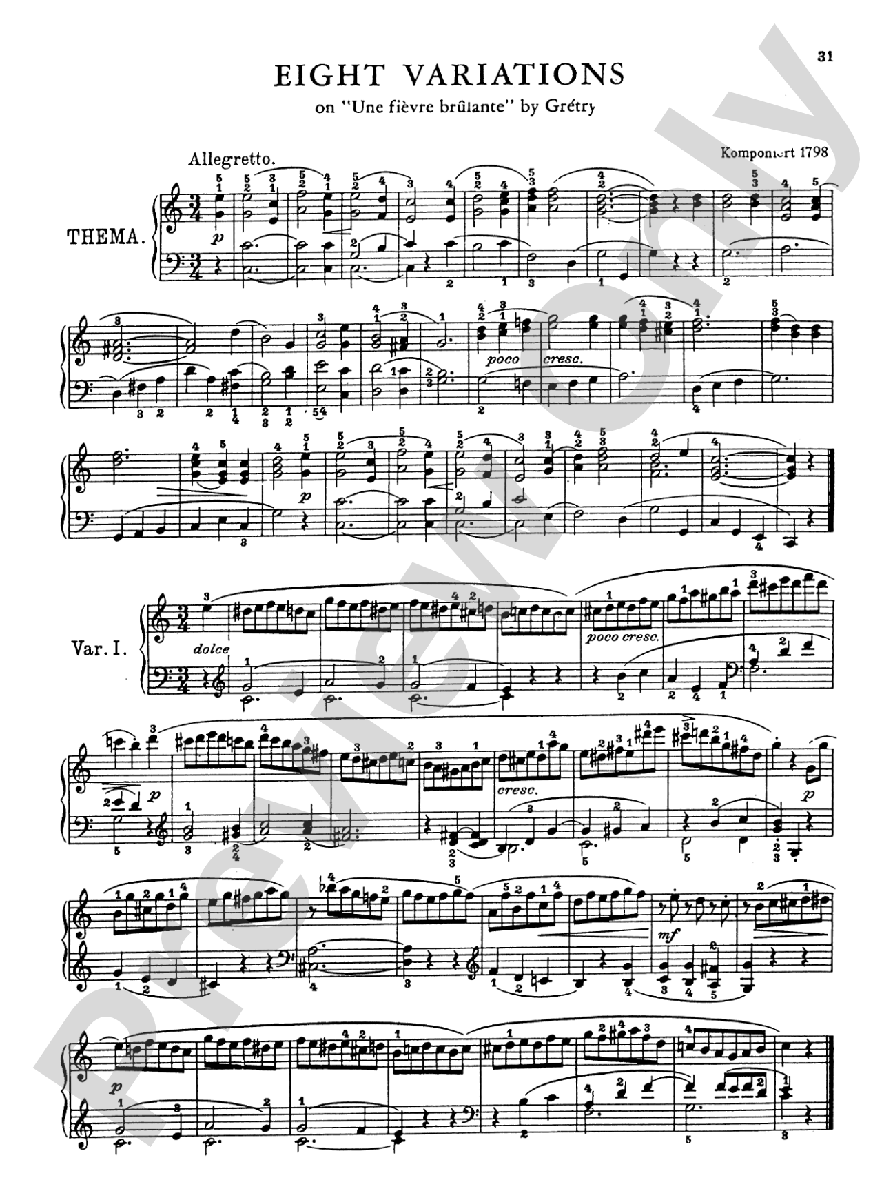 Beethoven: Variations (Volume II)