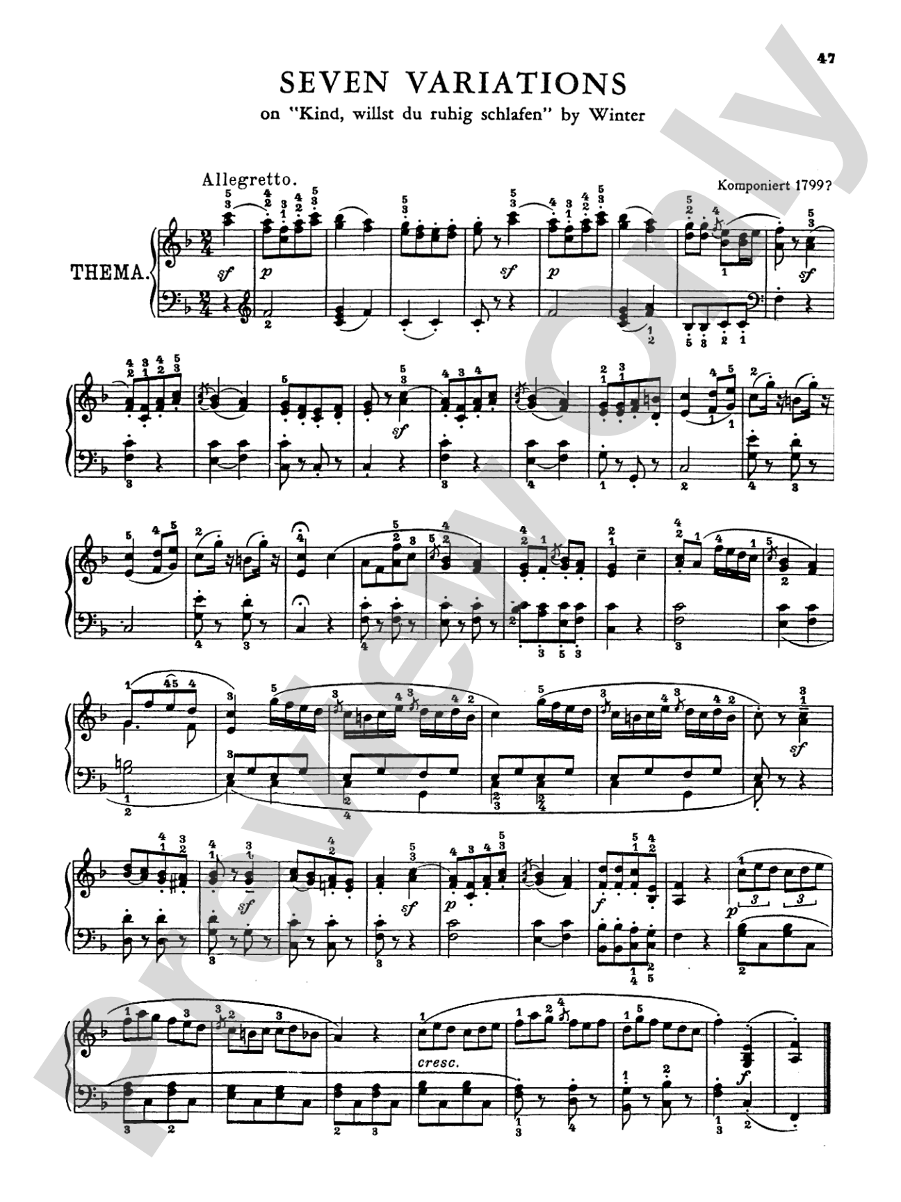 Beethoven: Variations (Volume II)
