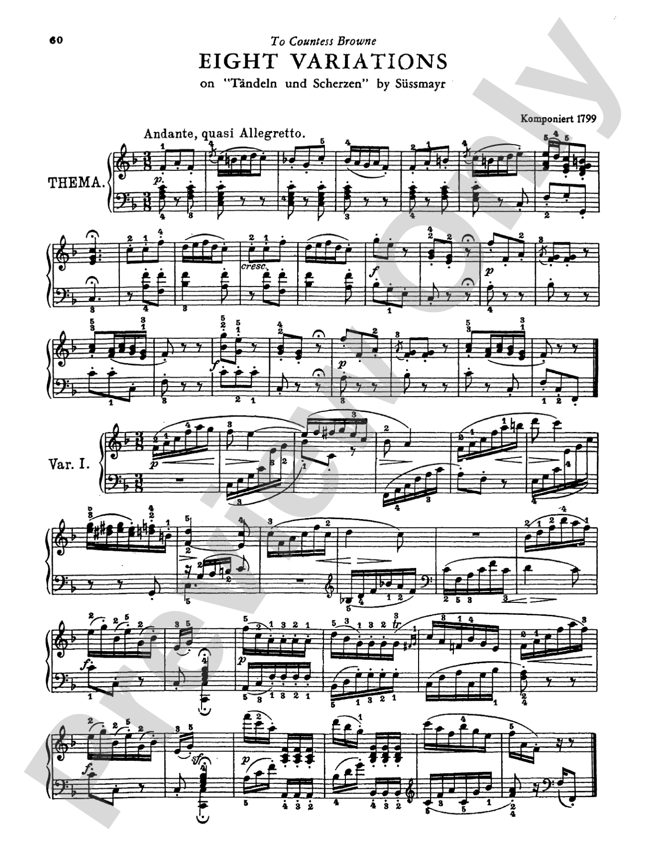 Beethoven: Variations (Volume II)