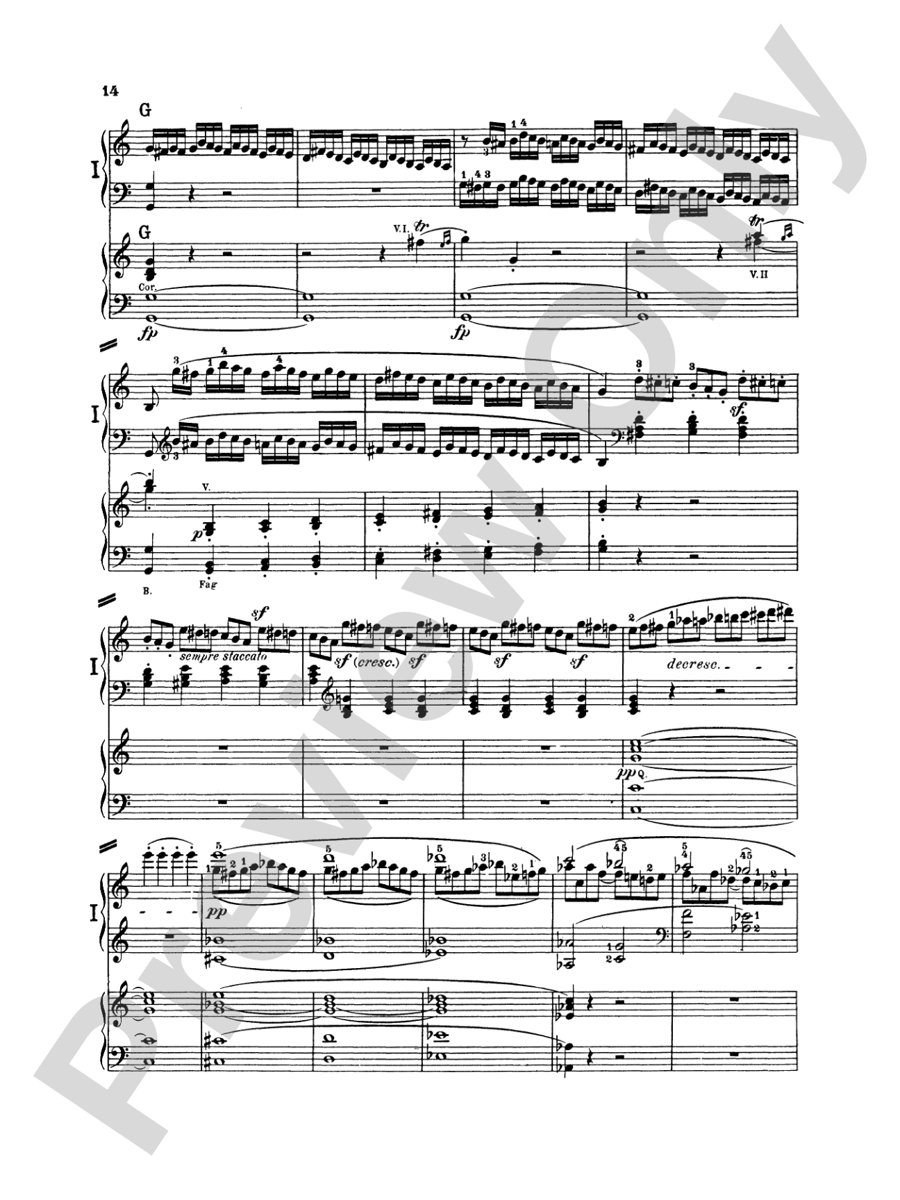 Beethoven: Piano Concerto No. 1 in C Major, Opus 15: Piano Duo (2 Pianos, 4 Hands) Book (2 copies required)
