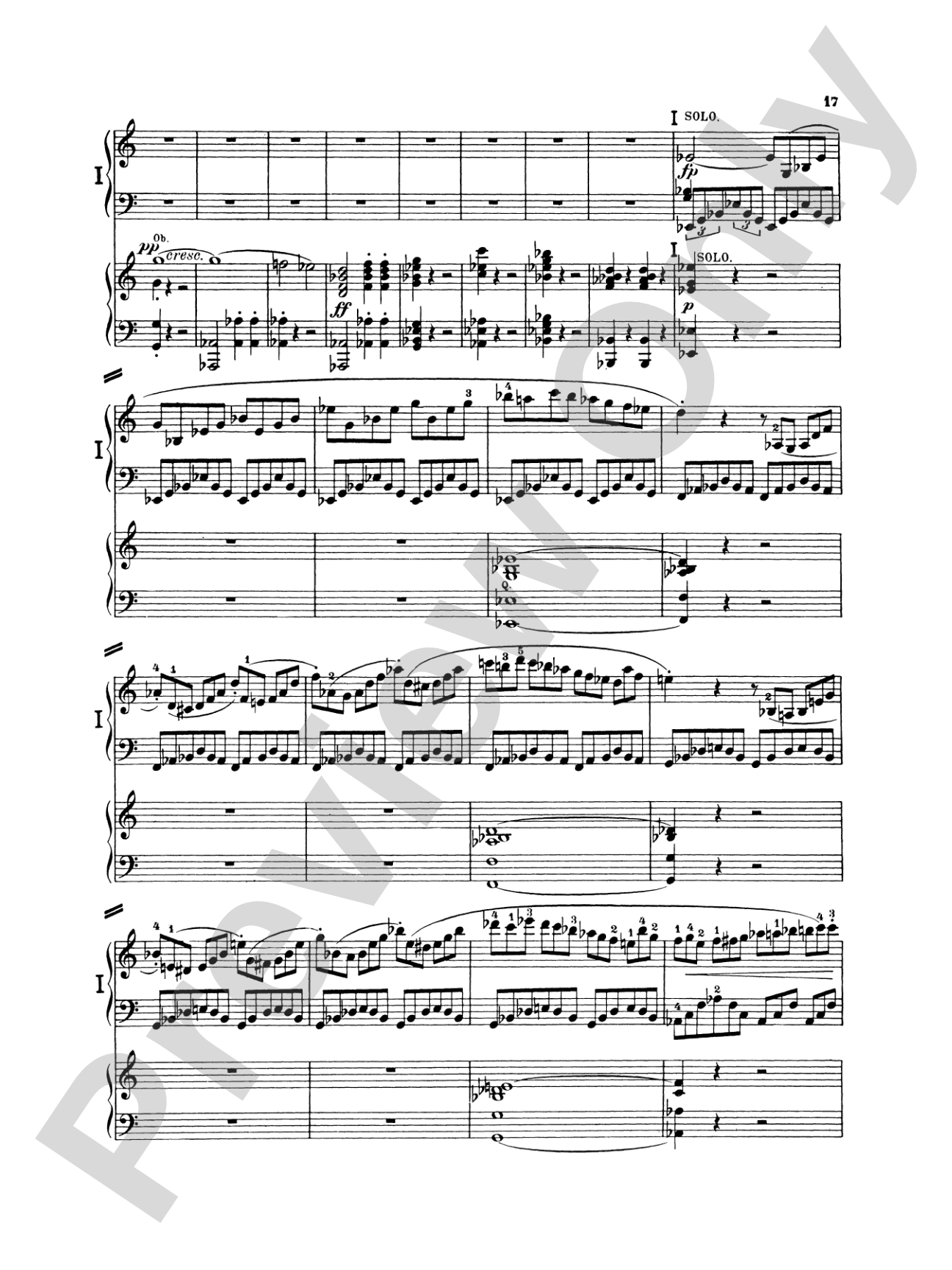 Beethoven: Piano Concerto No. 1 in C Major, Opus 15: Piano Duo (2 Pianos, 4 Hands) Book (2 copies required)