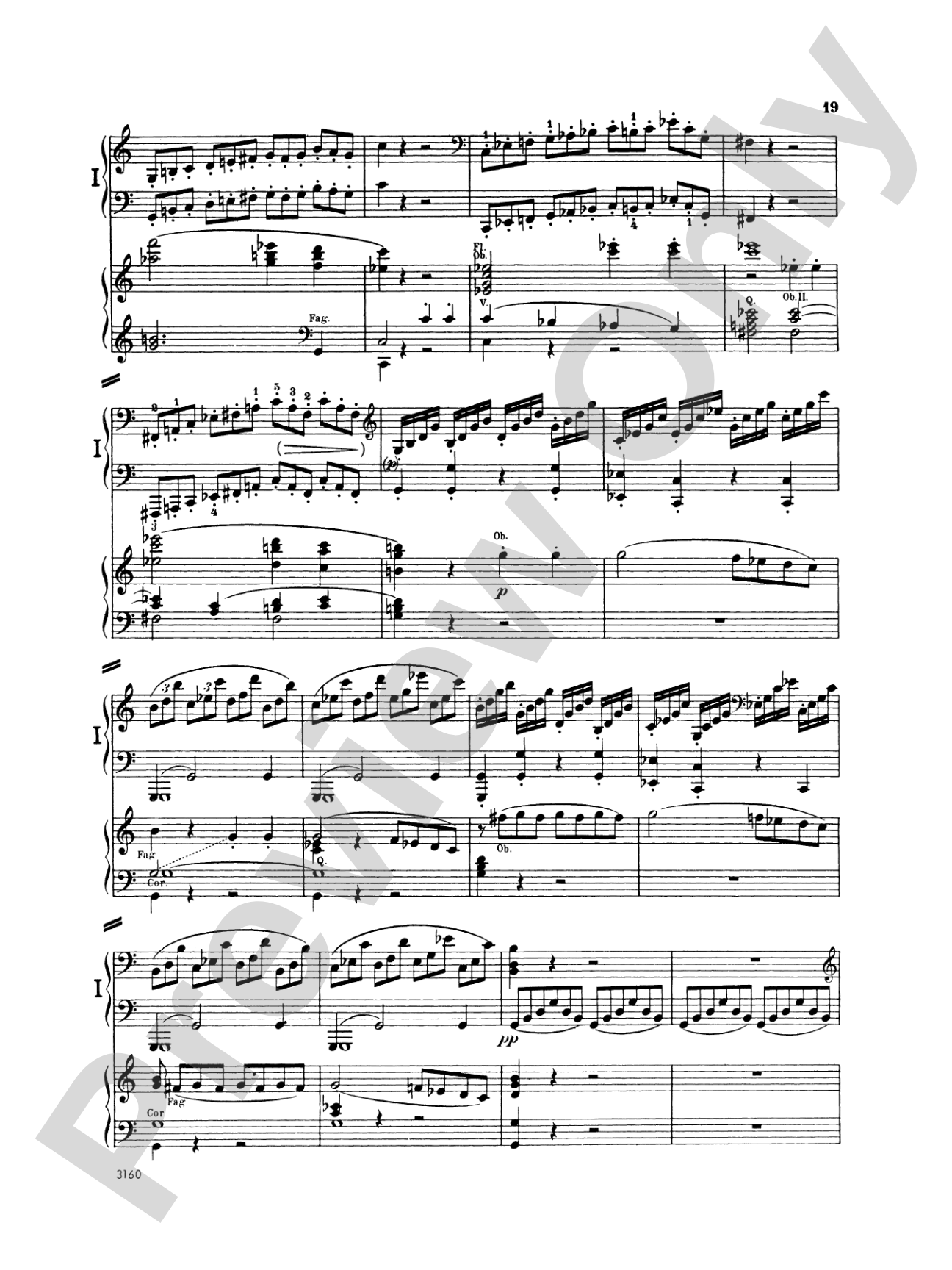 Beethoven: Piano Concerto No. 1 in C Major, Opus 15: Piano Duo (2 Pianos, 4 Hands) Book (2 copies required)