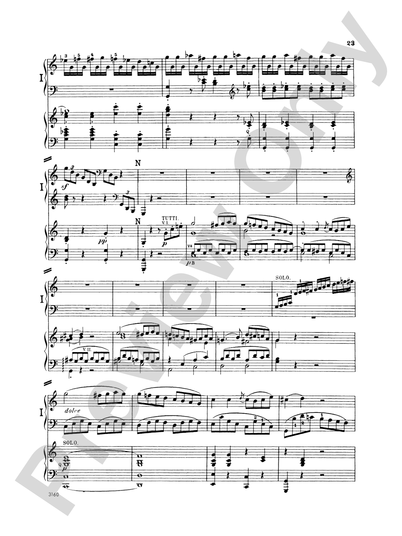 Beethoven: Piano Concerto No. 1 in C Major, Opus 15: Piano Duo (2 Pianos, 4 Hands) Book (2 copies required)