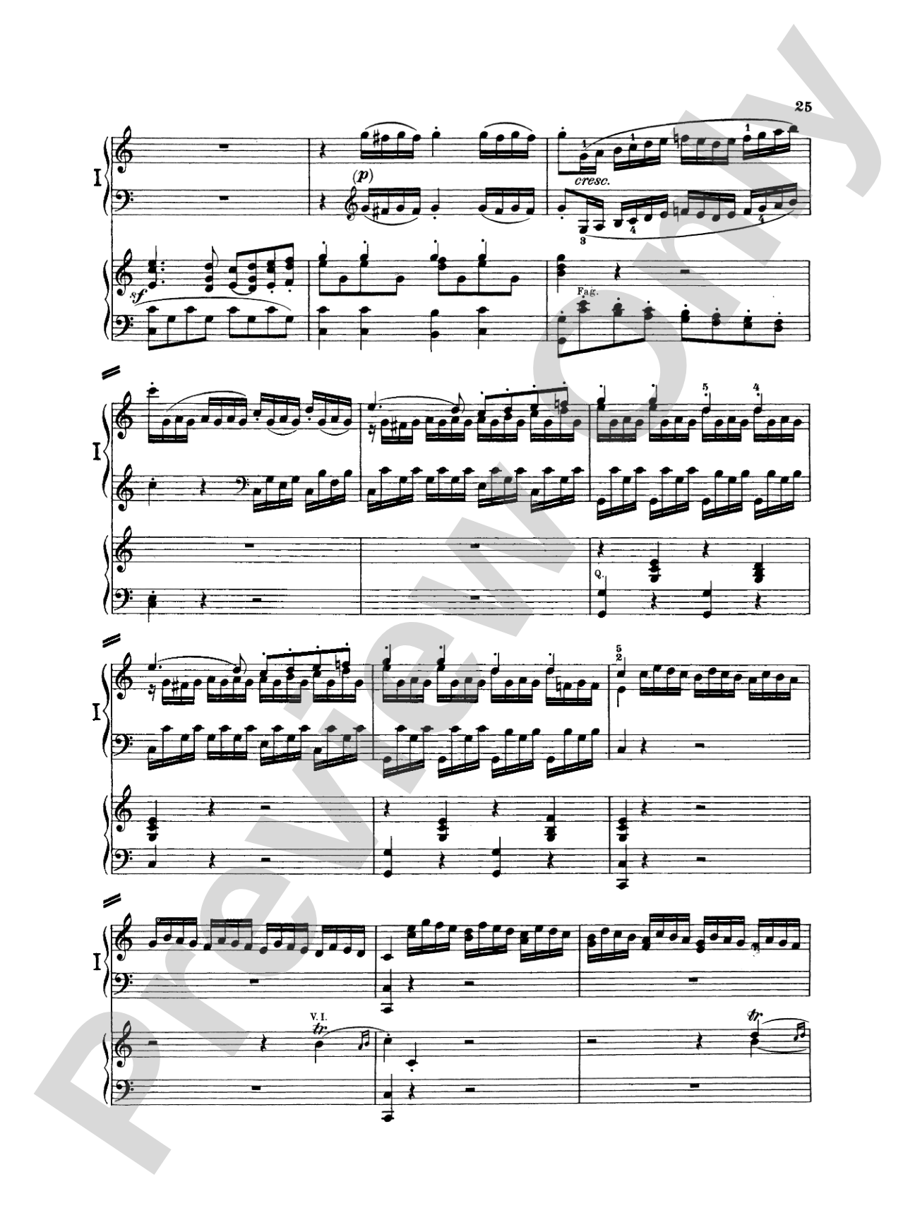 Beethoven: Piano Concerto No. 1 in C Major, Opus 15: Piano Duo (2 Pianos, 4 Hands) Book (2 copies required)