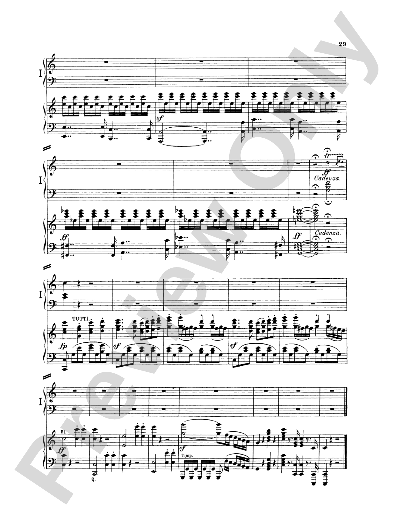 Beethoven: Piano Concerto No. 1 in C Major, Opus 15: Piano Duo (2 Pianos, 4 Hands) Book (2 copies required)