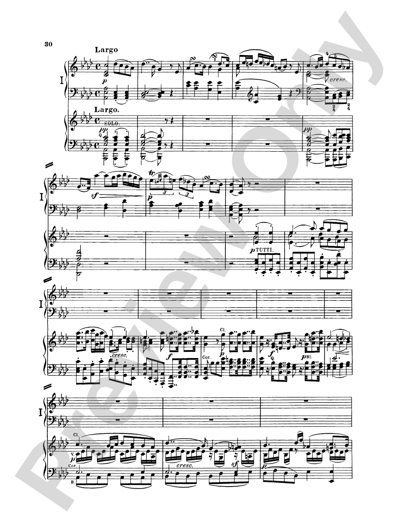 Beethoven: Piano Concerto No. 1 in C Major, Opus 15: Piano Duo (2 Pianos, 4 Hands) Book (2 copies required)
