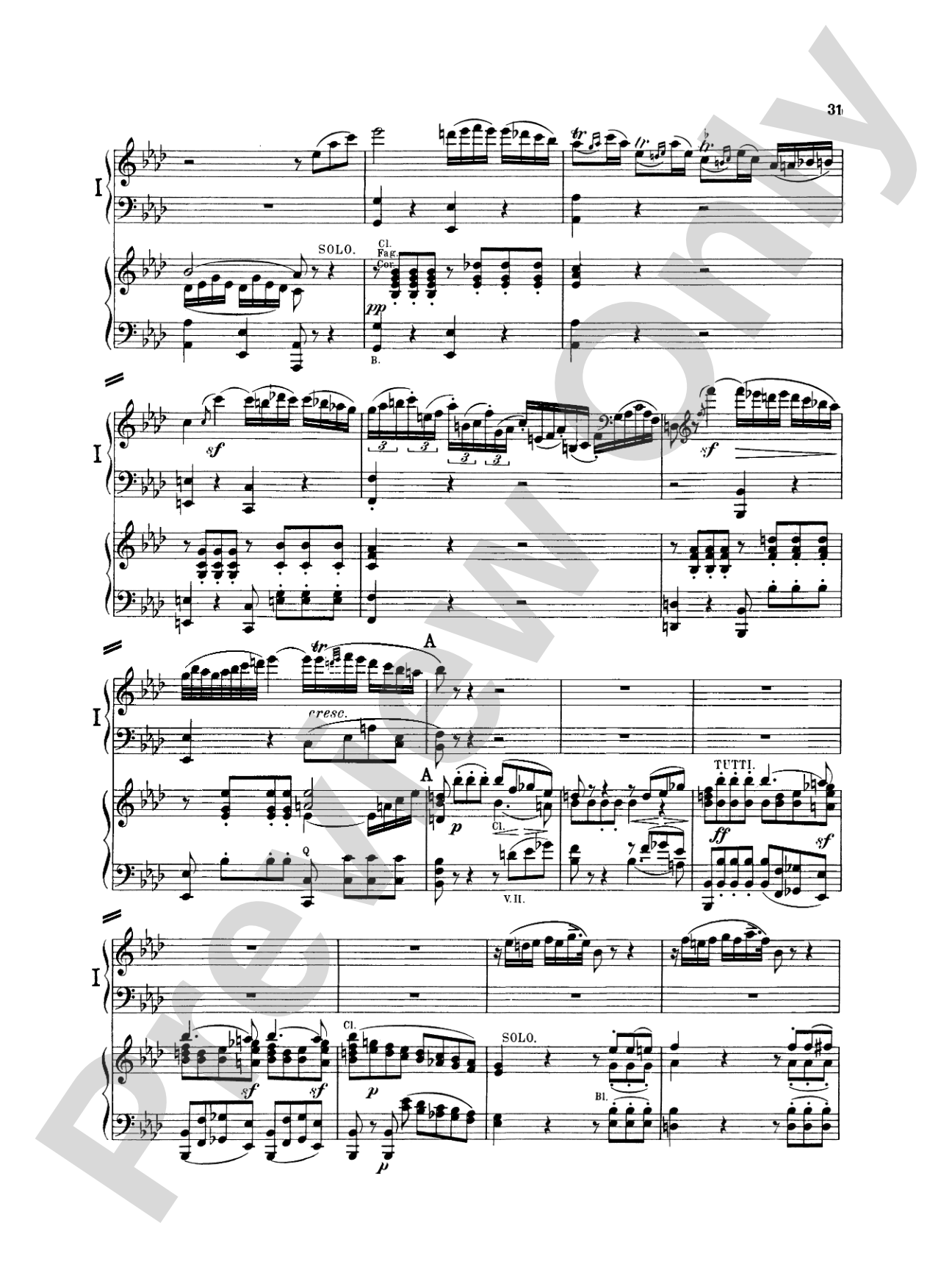 Beethoven: Piano Concerto No. 1 in C Major, Opus 15: Piano Duo (2 Pianos, 4 Hands) Book (2 copies required)