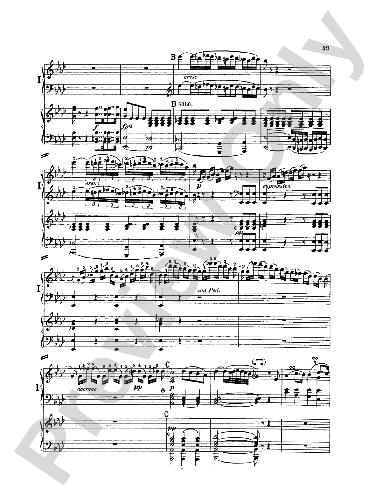 Beethoven: Piano Concerto No. 1 in C Major, Opus 15: Piano Duo (2 Pianos, 4 Hands) Book (2 copies required)