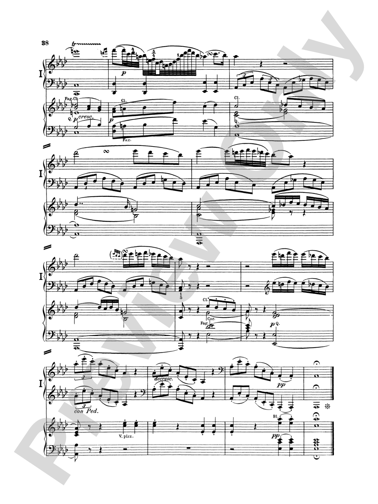 Beethoven: Piano Concerto No. 1 in C Major, Opus 15: Piano Duo (2 Pianos, 4 Hands) Book (2 copies required)