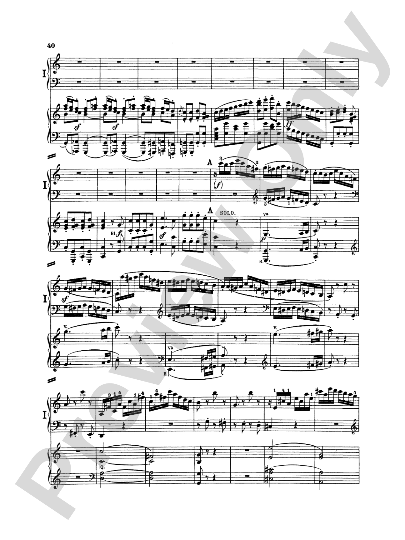 Beethoven: Piano Concerto No. 1 in C Major, Opus 15: Piano Duo (2 Pianos, 4 Hands) Book (2 copies required)