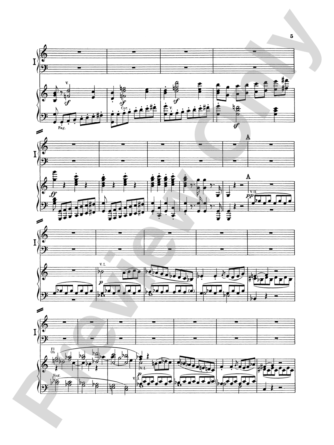 Beethoven: Piano Concerto No. 1 in C Major, Opus 15: Piano Duo (2 Pianos, 4 Hands) Book (2 copies required)