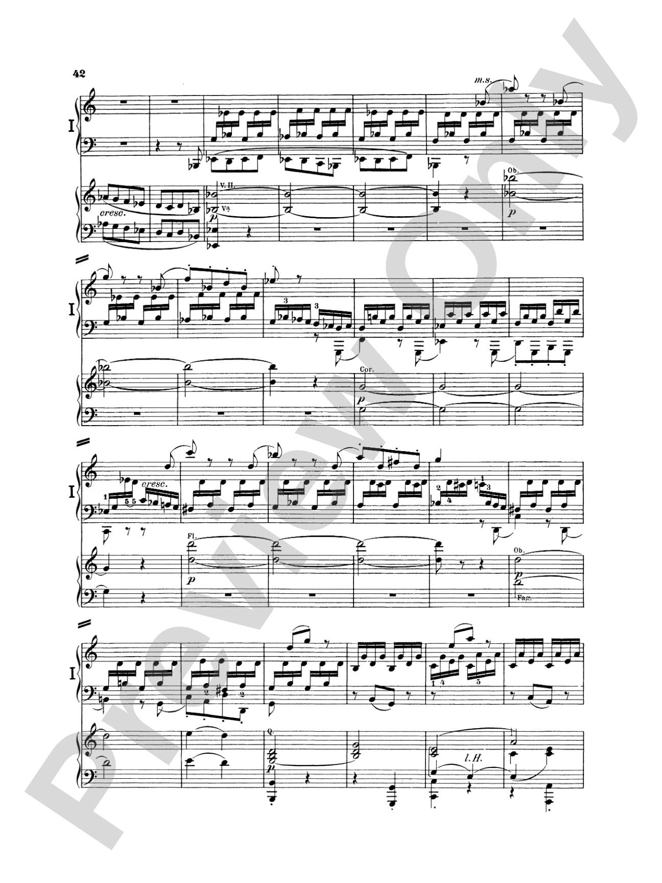 Beethoven: Piano Concerto No. 1 in C Major, Opus 15: Piano Duo (2 Pianos, 4 Hands) Book (2 copies required)