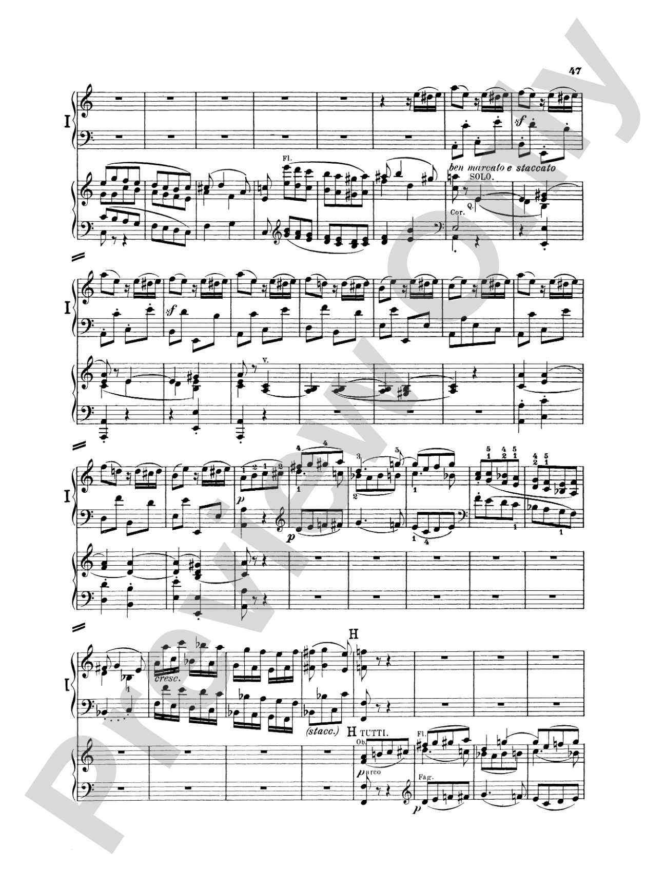 Beethoven: Piano Concerto No. 1 in C Major, Opus 15: Piano Duo (2 Pianos, 4 Hands) Book (2 copies required)