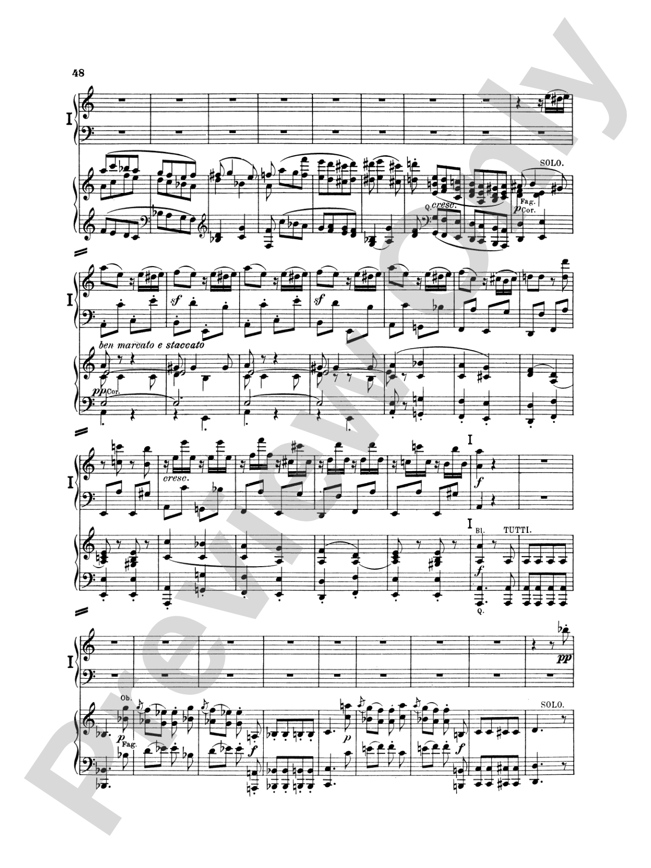 Beethoven: Piano Concerto No. 1 in C Major, Opus 15: Piano Duo (2 Pianos, 4 Hands) Book (2 copies required)