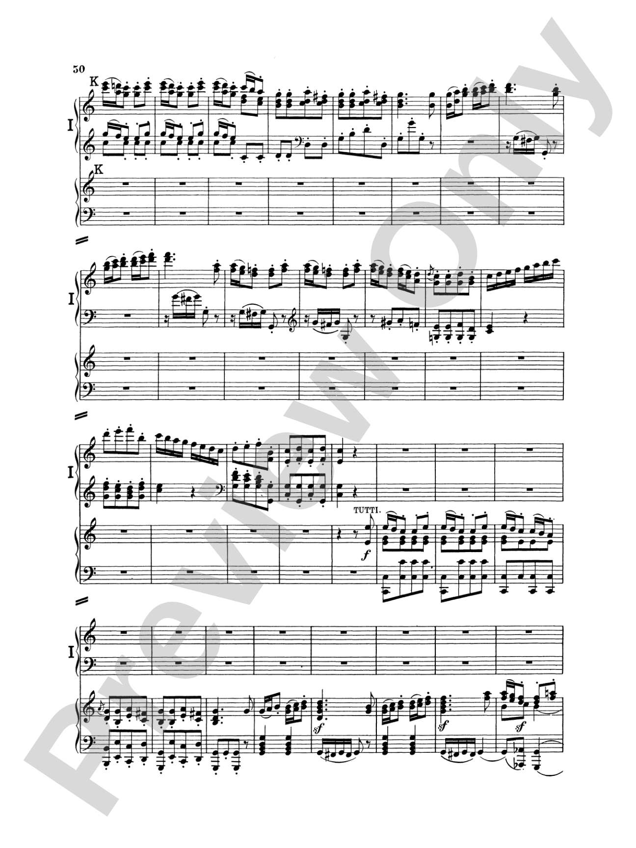 Beethoven: Piano Concerto No. 1 in C Major, Opus 15: Piano Duo (2 Pianos, 4 Hands) Book (2 copies required)