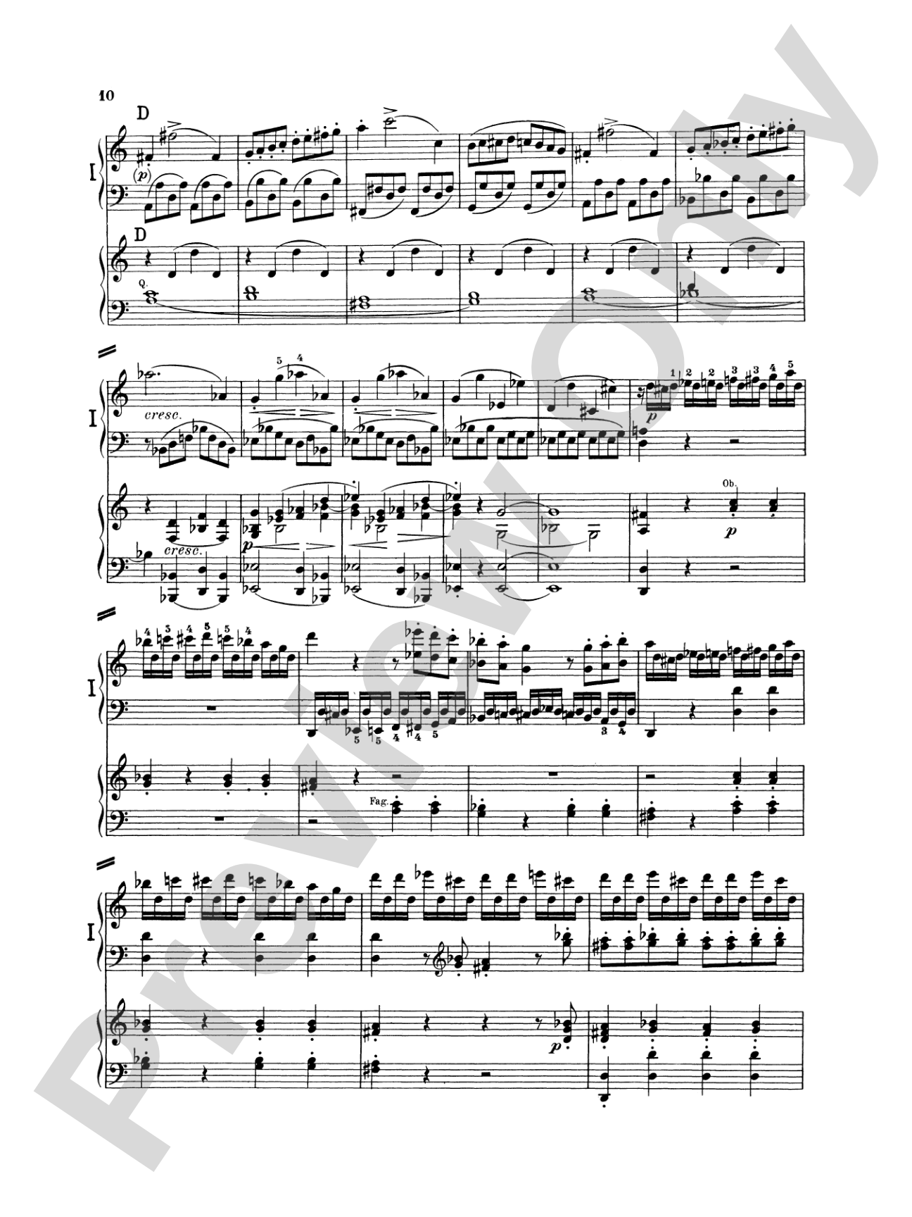 Beethoven: Piano Concerto No. 1 in C Major, Opus 15: Piano Duo (2 Pianos, 4 Hands) Book (2 copies required)