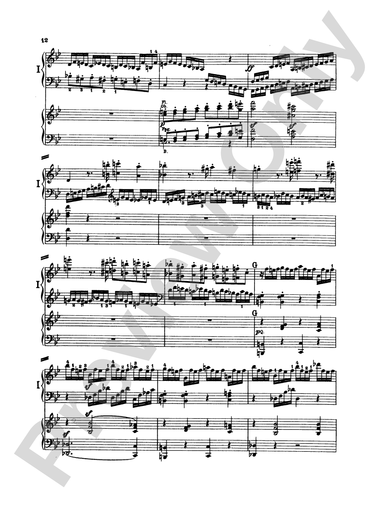 Beethoven: Piano Concerto No. 2 in B flat Major, Opus 19: Piano Duo (2 Pianos, 4 Hands) Book (2 copies required)
