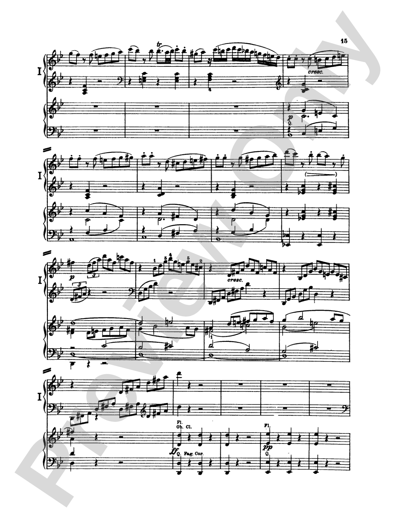 Beethoven: Piano Concerto No. 2 in B flat Major, Opus 19: Piano Duo (2 Pianos, 4 Hands) Book (2 copies required)