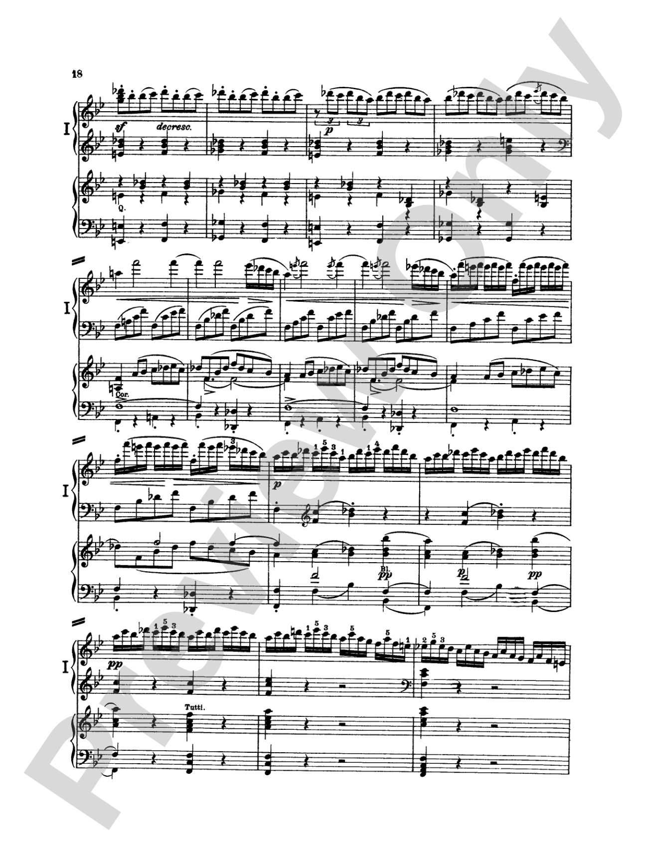 Beethoven: Piano Concerto No. 2 in B flat Major, Opus 19: Piano Duo (2 Pianos, 4 Hands) Book (2 copies required)