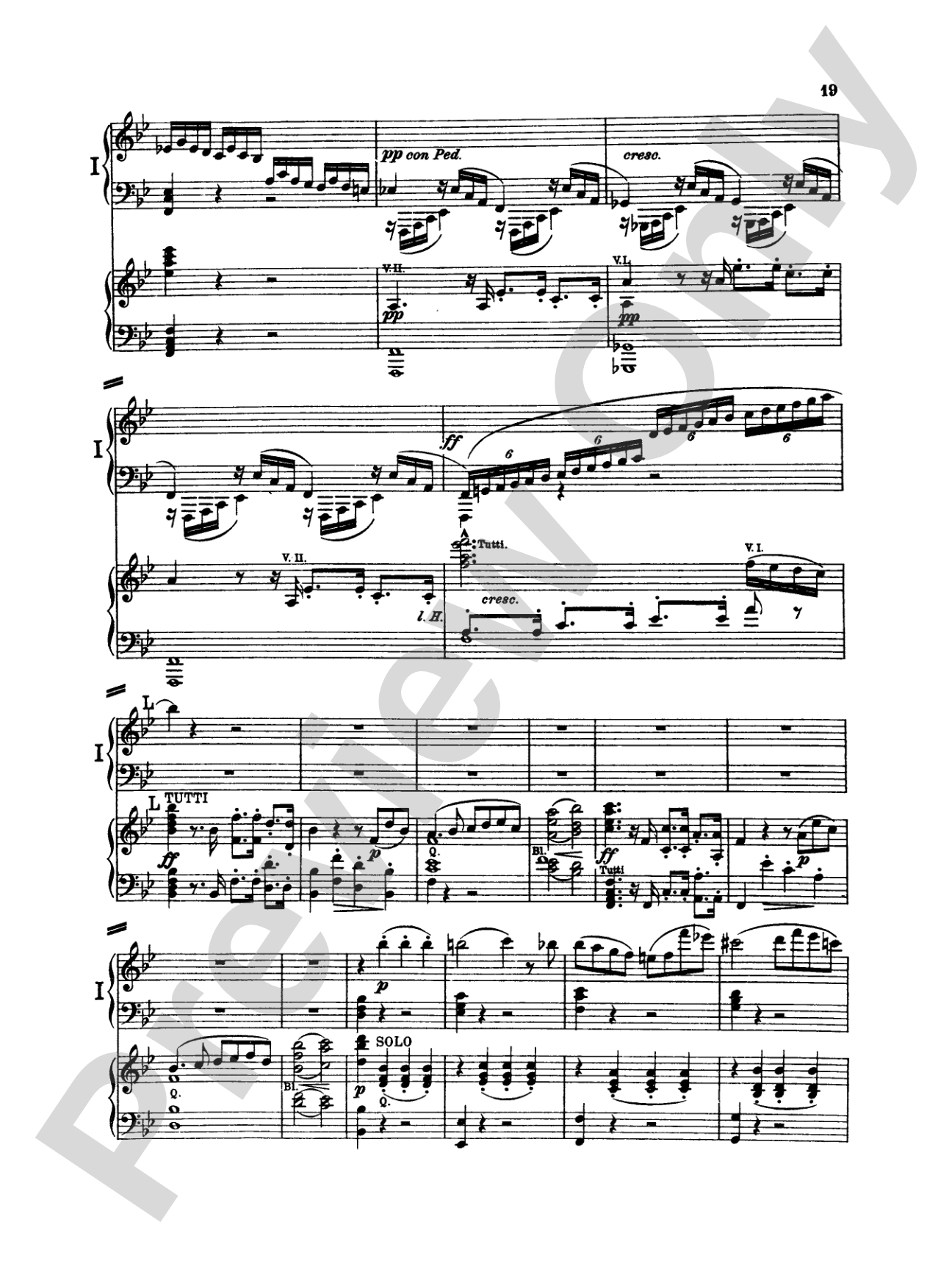 Beethoven: Piano Concerto No. 2 in B flat Major, Opus 19: Piano Duo (2 Pianos, 4 Hands) Book (2 copies required)