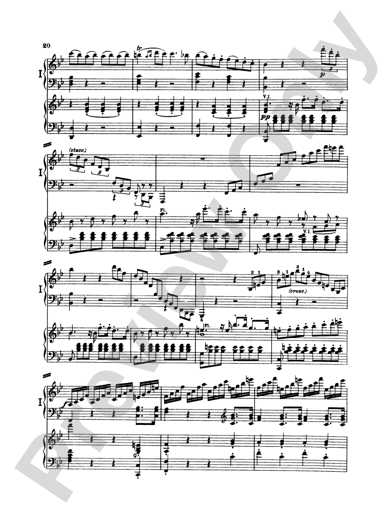 Beethoven: Piano Concerto No. 2 in B flat Major, Opus 19: Piano Duo (2 Pianos, 4 Hands) Book (2 copies required)