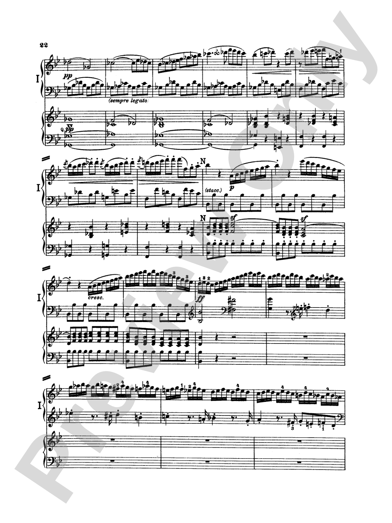 Beethoven: Piano Concerto No. 2 in B flat Major, Opus 19: Piano Duo (2 Pianos, 4 Hands) Book (2 copies required)