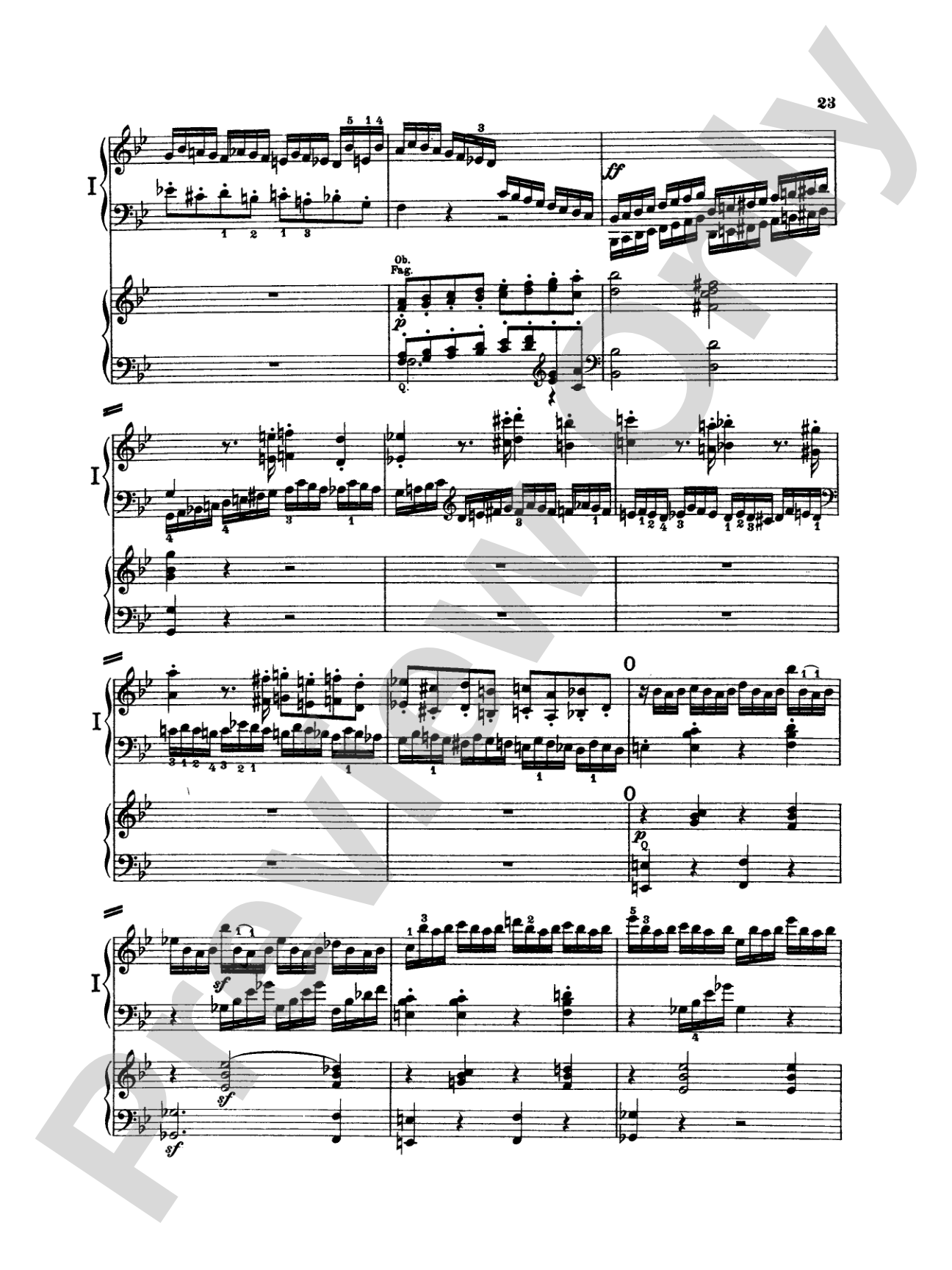 Beethoven: Piano Concerto No. 2 in B flat Major, Opus 19: Piano Duo (2 Pianos, 4 Hands) Book (2 copies required)