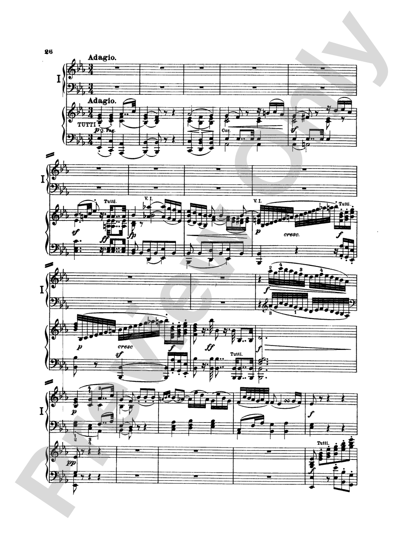 Beethoven: Piano Concerto No. 2 in B flat Major, Opus 19: Piano Duo (2 Pianos, 4 Hands) Book (2 copies required)