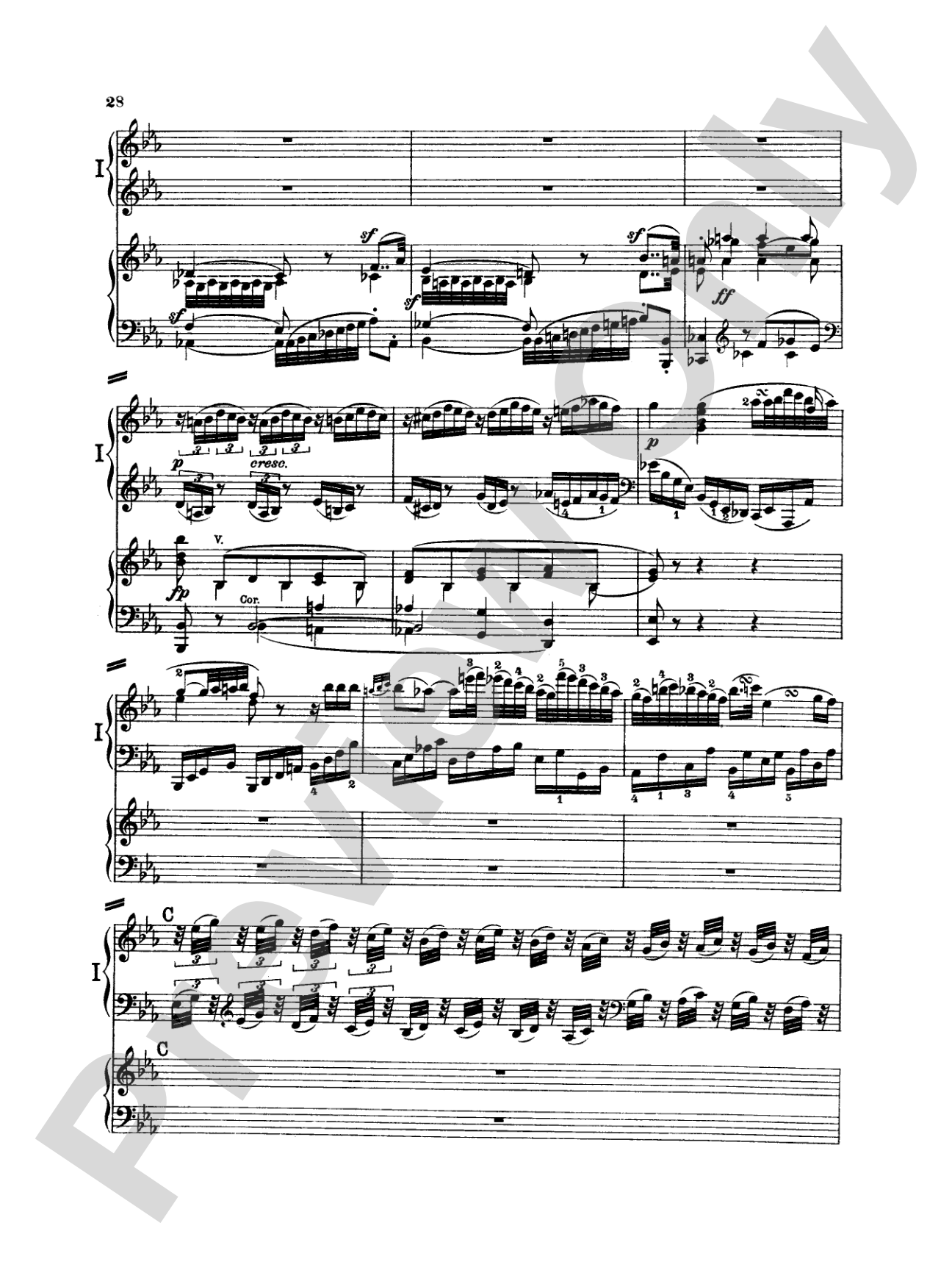 Beethoven: Piano Concerto No. 2 in B flat Major, Opus 19: Piano Duo (2 Pianos, 4 Hands) Book (2 copies required)