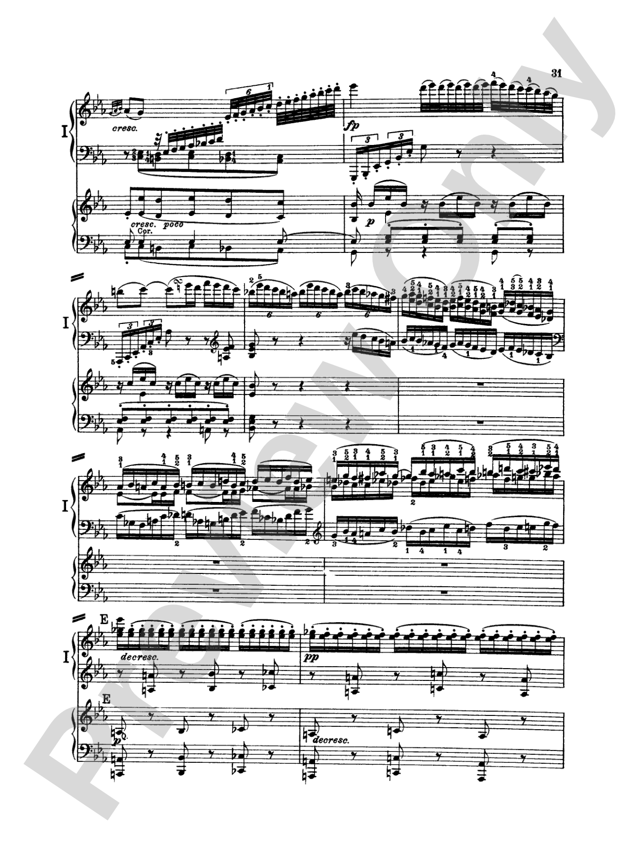 Beethoven: Piano Concerto No. 2 in B flat Major, Opus 19: Piano Duo (2 Pianos, 4 Hands) Book (2 copies required)