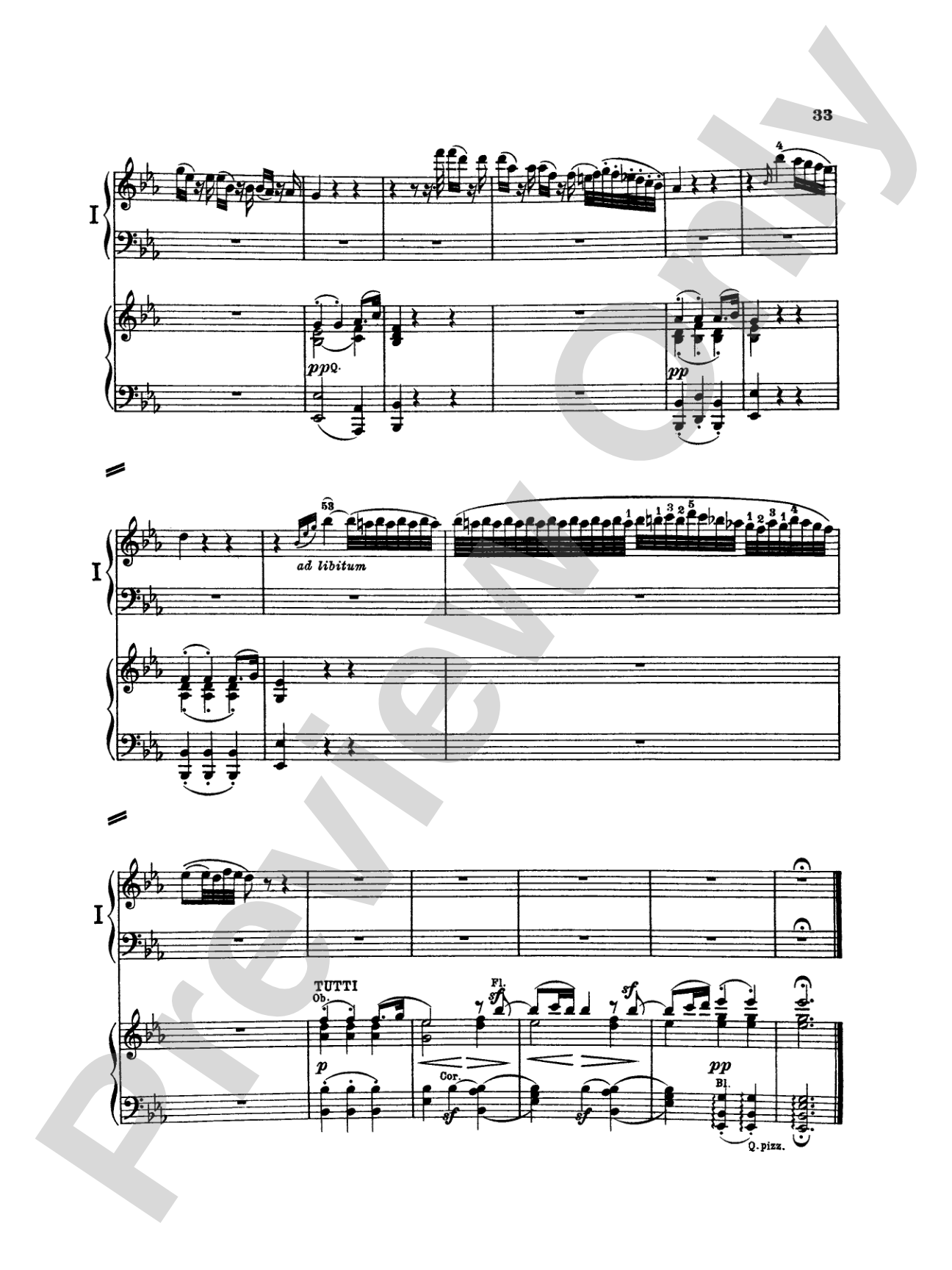 Beethoven: Piano Concerto No. 2 in B flat Major, Opus 19: Piano Duo (2 Pianos, 4 Hands) Book (2 copies required)
