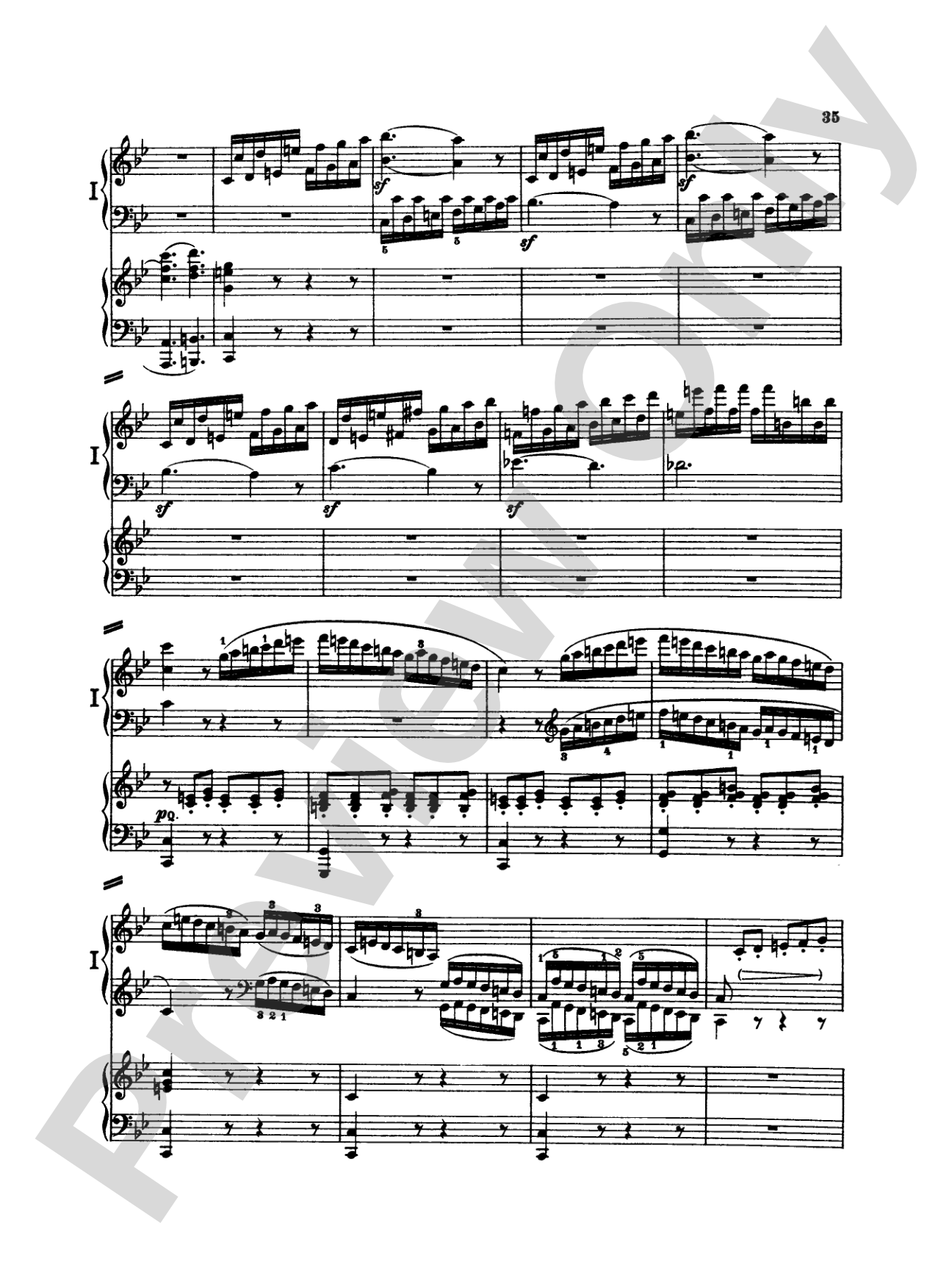Beethoven: Piano Concerto No. 2 in B flat Major, Opus 19: Piano Duo (2 Pianos, 4 Hands) Book (2 copies required)