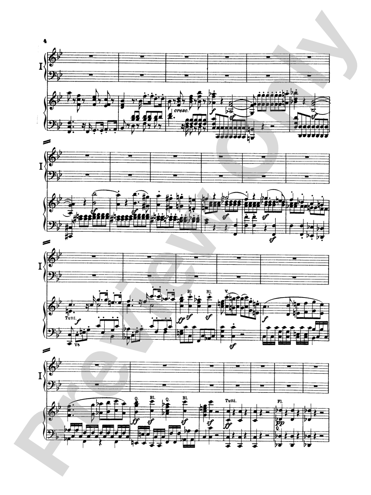 Beethoven: Piano Concerto No. 2 in B flat Major, Opus 19: Piano Duo (2 Pianos, 4 Hands) Book (2 copies required)
