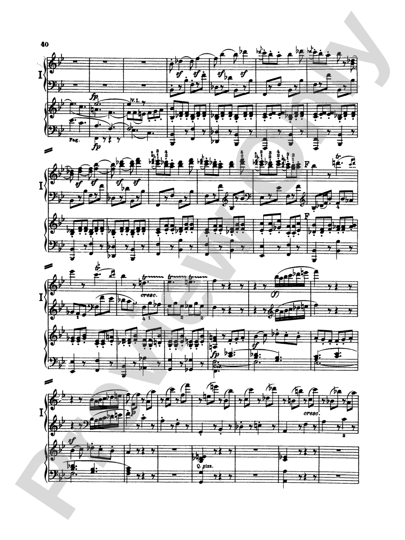 Beethoven: Piano Concerto No. 2 in B flat Major, Opus 19: Piano Duo (2 Pianos, 4 Hands) Book (2 copies required)