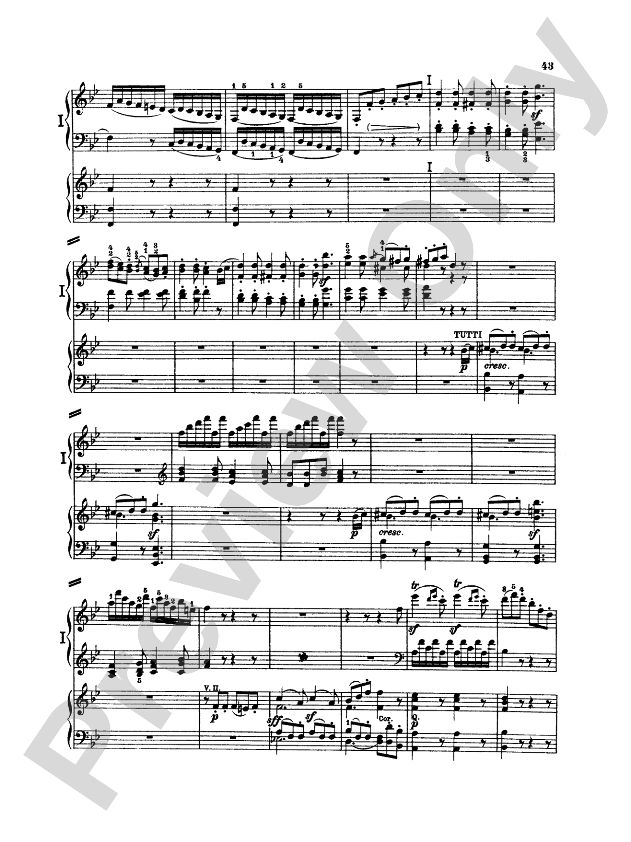 Beethoven: Piano Concerto No. 2 in B flat Major, Opus 19: Piano Duo (2 Pianos, 4 Hands) Book (2 copies required)
