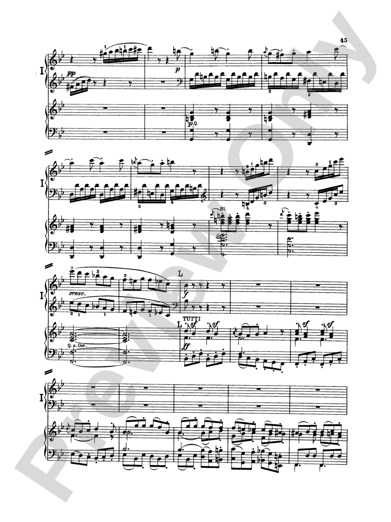 Beethoven: Piano Concerto No. 2 in B flat Major, Opus 19: Piano Duo (2 Pianos, 4 Hands) Book (2 copies required)
