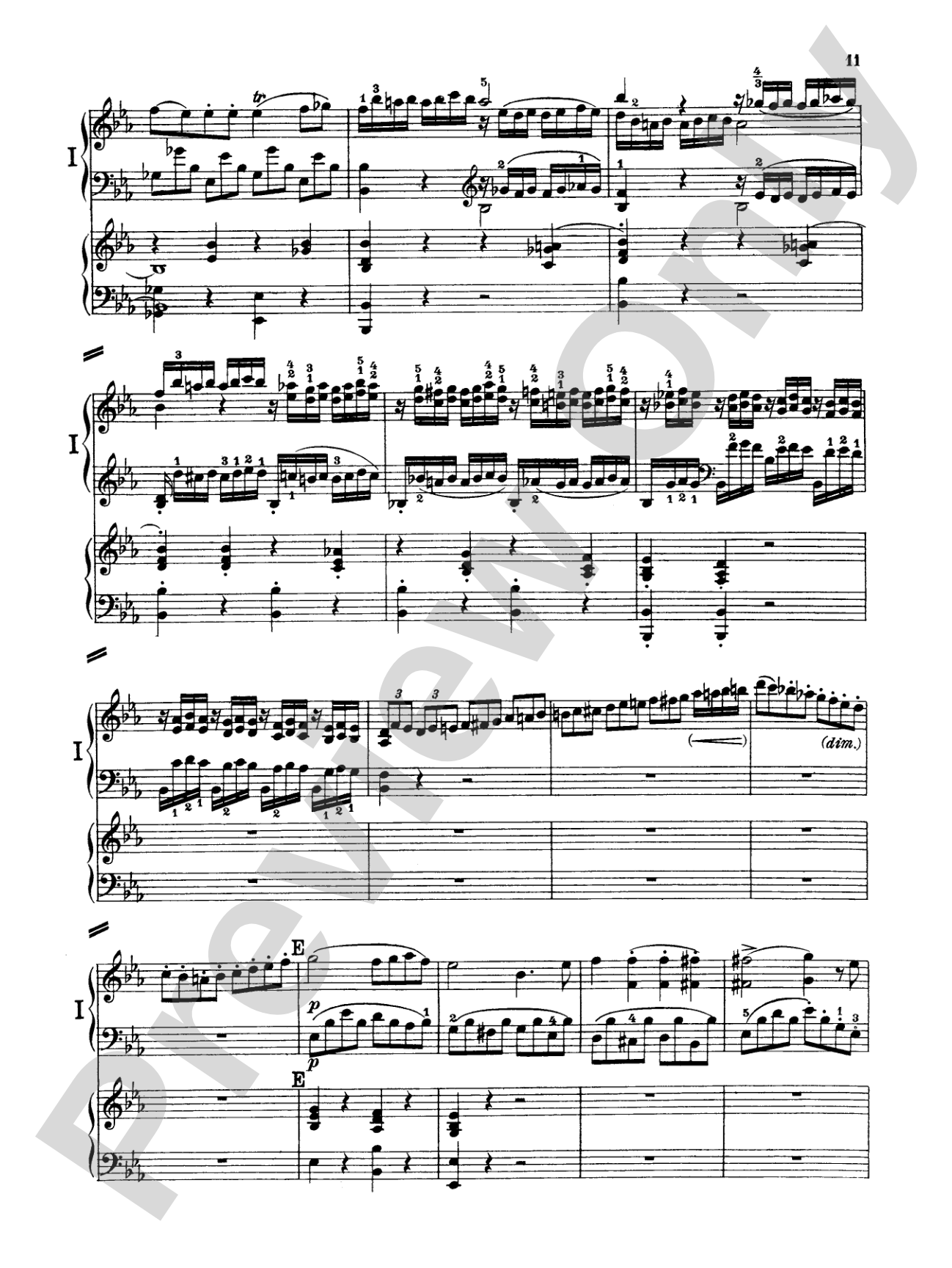 Beethoven: Piano Concerto No. 3 in C Minor, Opus 37: Piano Duo (2 Pianos, 4 Hands) Book (2 copies required)