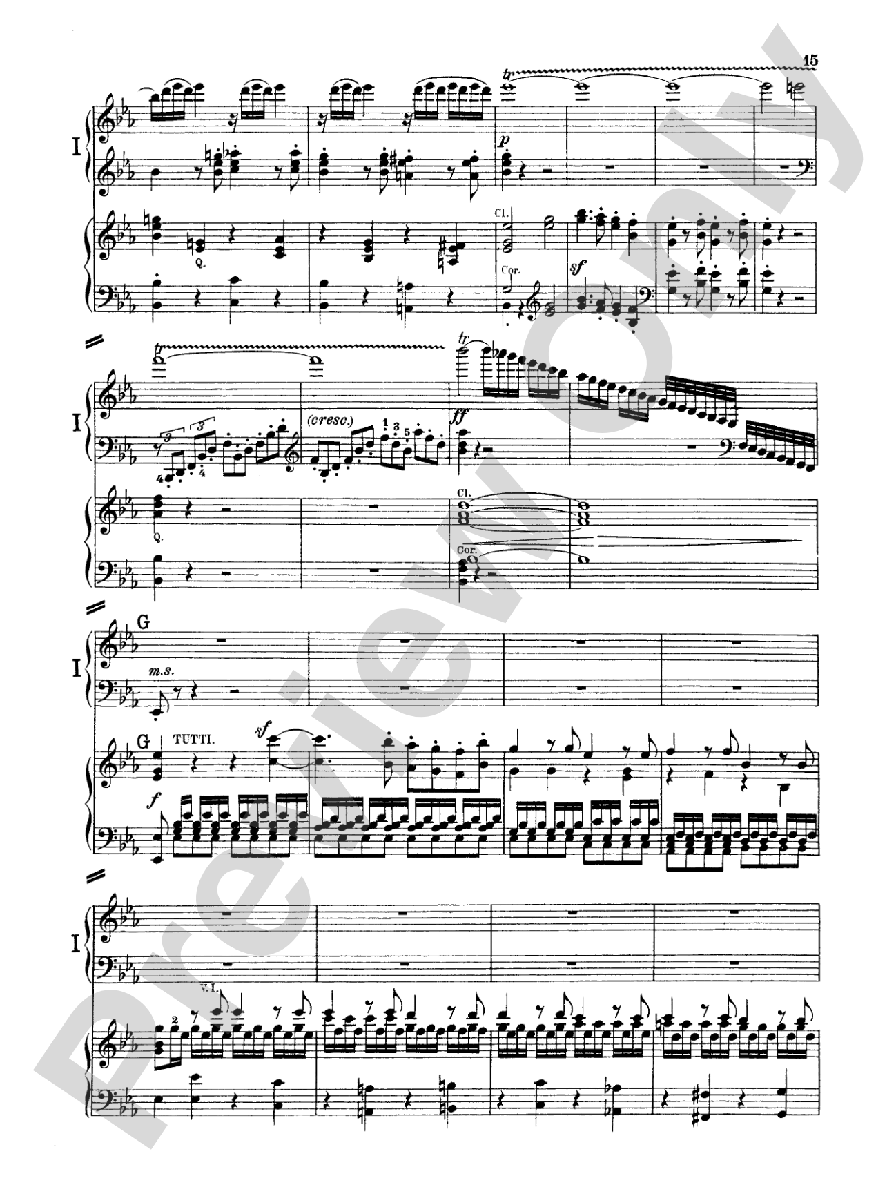 Beethoven: Piano Concerto No. 3 in C Minor, Opus 37: Piano Duo (2 Pianos, 4 Hands) Book (2 copies required)