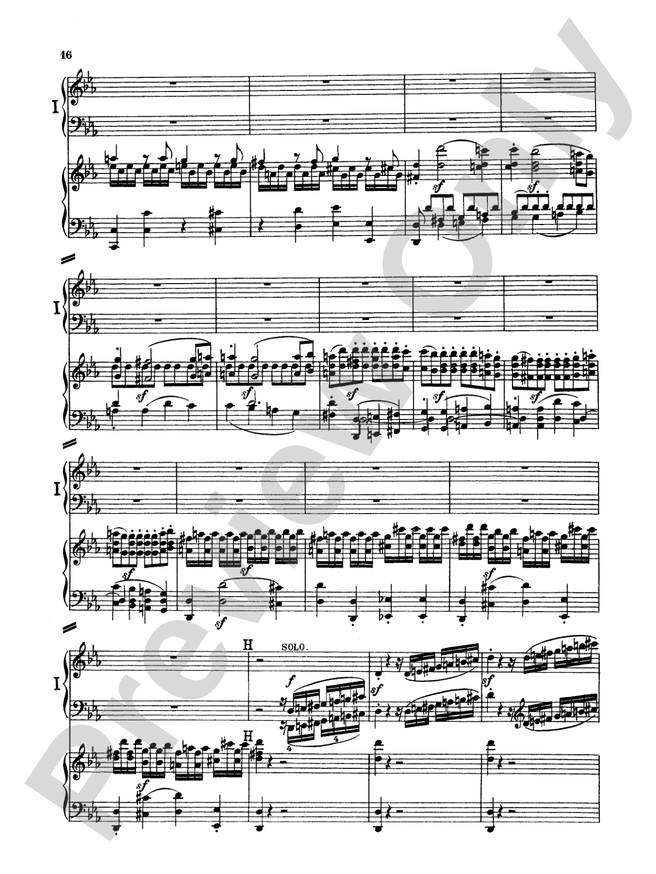 Beethoven: Piano Concerto No. 3 in C Minor, Opus 37: Piano Duo (2 Pianos, 4 Hands) Book (2 copies required)