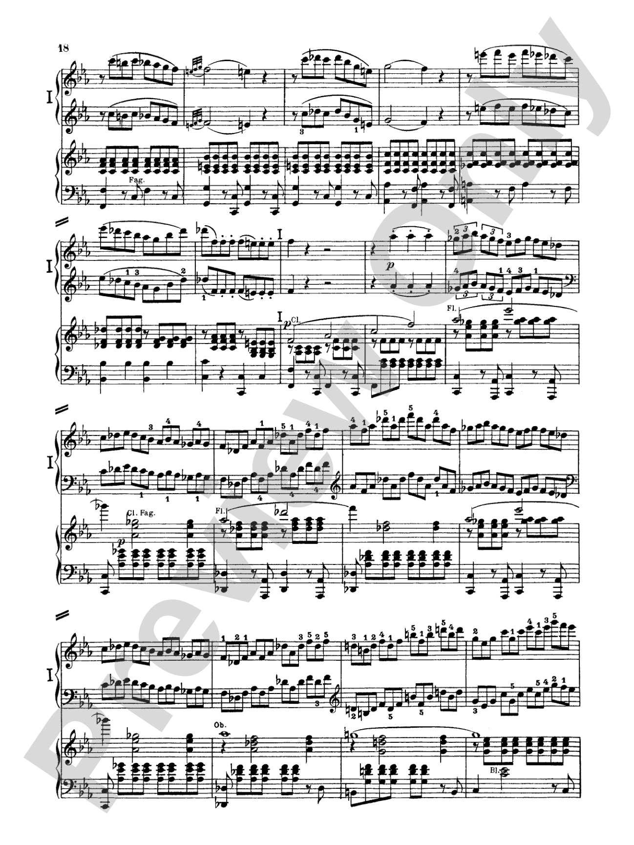 Beethoven: Piano Concerto No. 3 in C Minor, Opus 37: Piano Duo (2 Pianos, 4 Hands) Book (2 copies required)