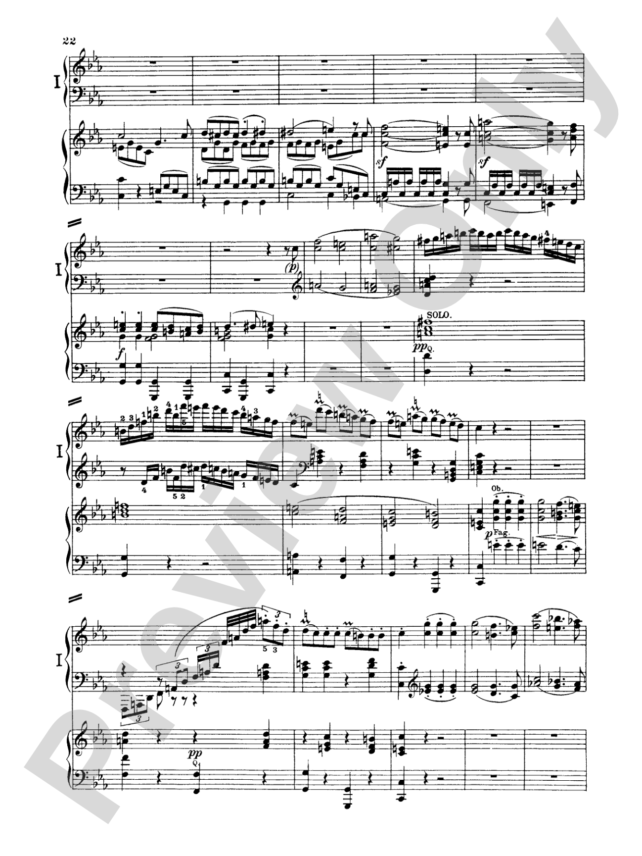 Beethoven: Piano Concerto No. 3 in C Minor, Opus 37: Piano Duo (2 Pianos, 4 Hands) Book (2 copies required)
