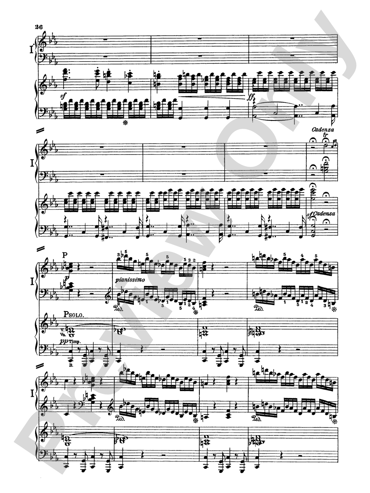 Beethoven: Piano Concerto No. 3 in C Minor, Opus 37: Piano Duo (2 Pianos, 4 Hands) Book (2 copies required)