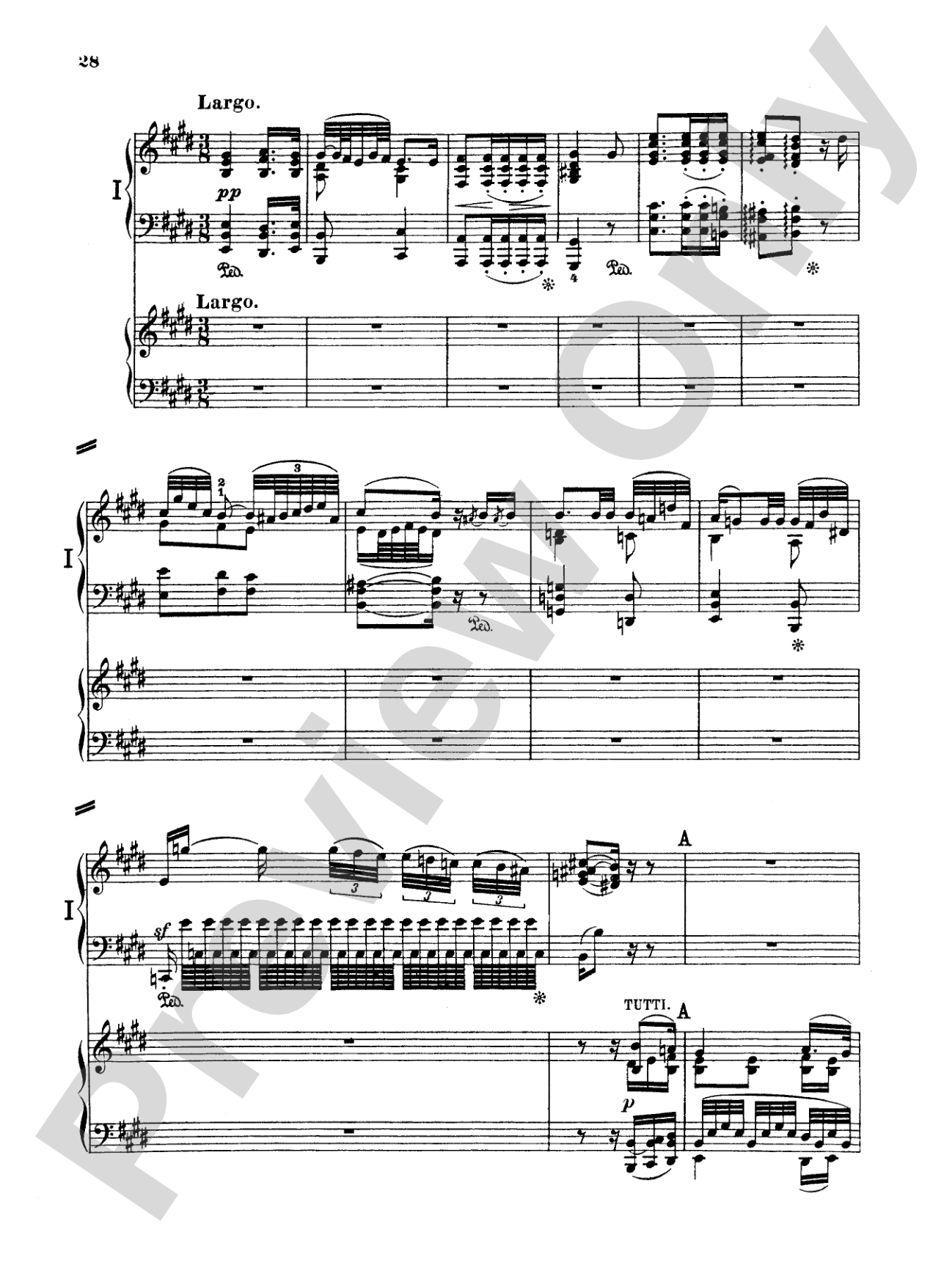 Beethoven: Piano Concerto No. 3 in C Minor, Opus 37: Piano Duo (2 Pianos, 4 Hands) Book (2 copies required)